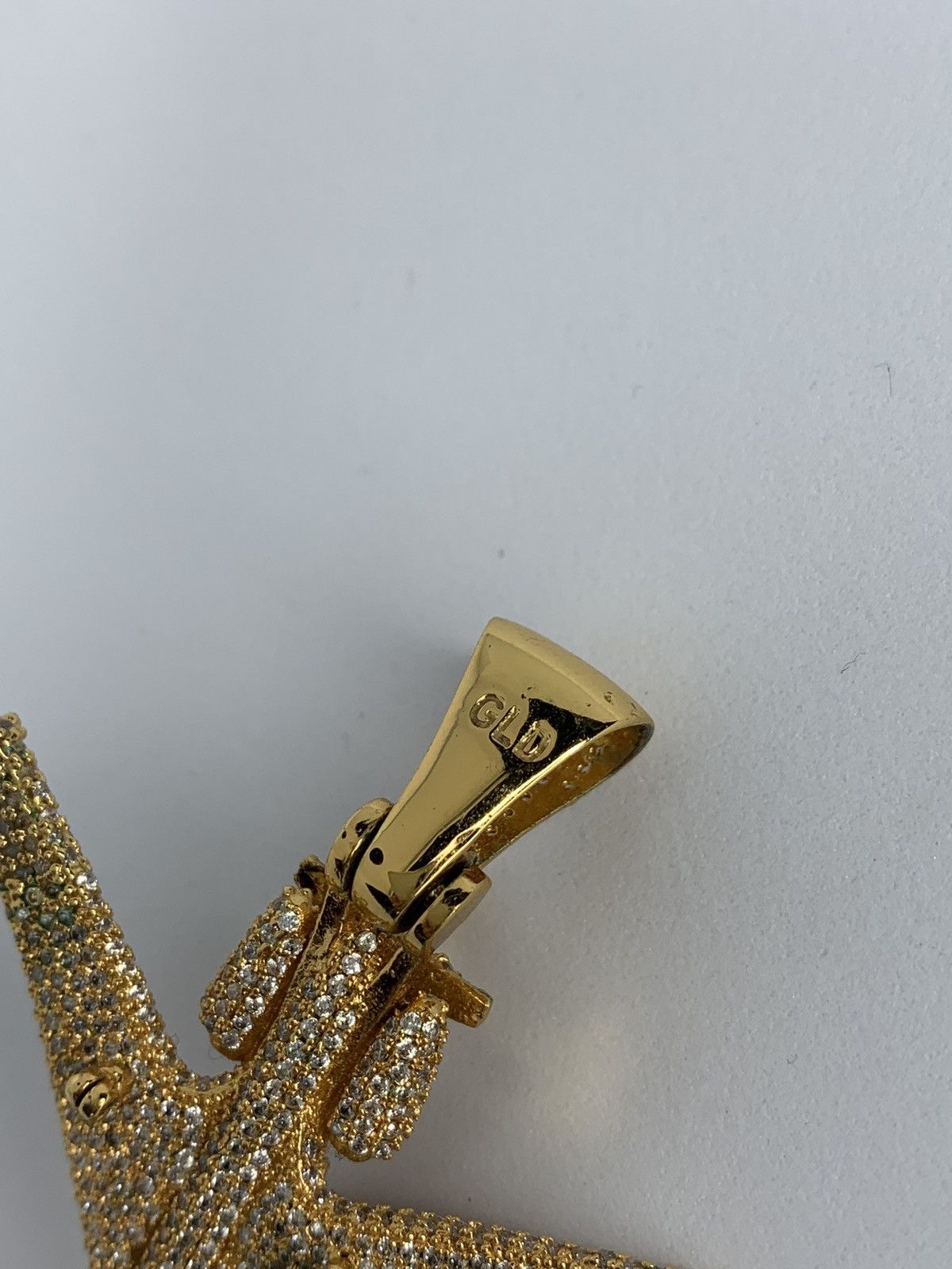 Designer Gold Private Jet Pendant with Crystals Size ONE SIZE - 5 Thumbnail