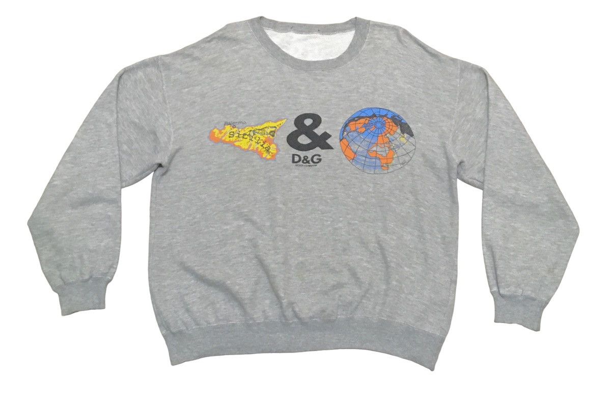 Rare Design Vintage Brand Dolce Gabbana Sweatshirt 2000s