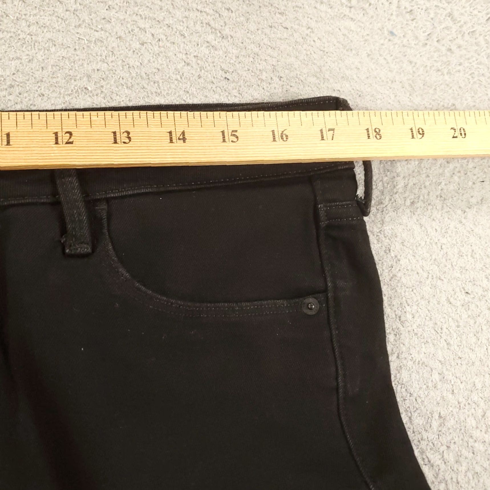 Old Navy Old Navy Jeans Womens 14 Black Denim Skinny 5-Pocket City Stretch Slim Regular Denim - Jeans Size 36" / US 14 / IT 50 - 4 Thumbnail