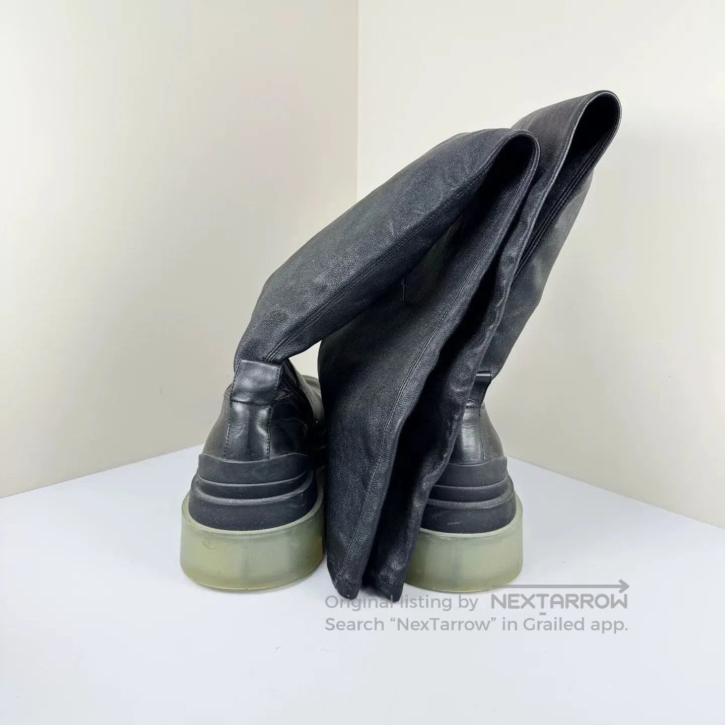 Bottega Veneta Bottega Veneta Lambskin Over-the-Knee Boots. Size US 7 / IT 37 - 3 Thumbnail