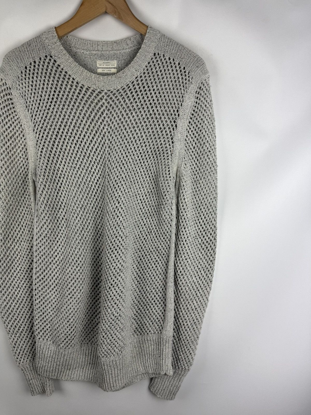 Allsaints Allsaints Bannok Crew Heavy Knit AvantGarde Sweater Pullover Size US L / EU 52-54 / 3 - 3 Thumbnail