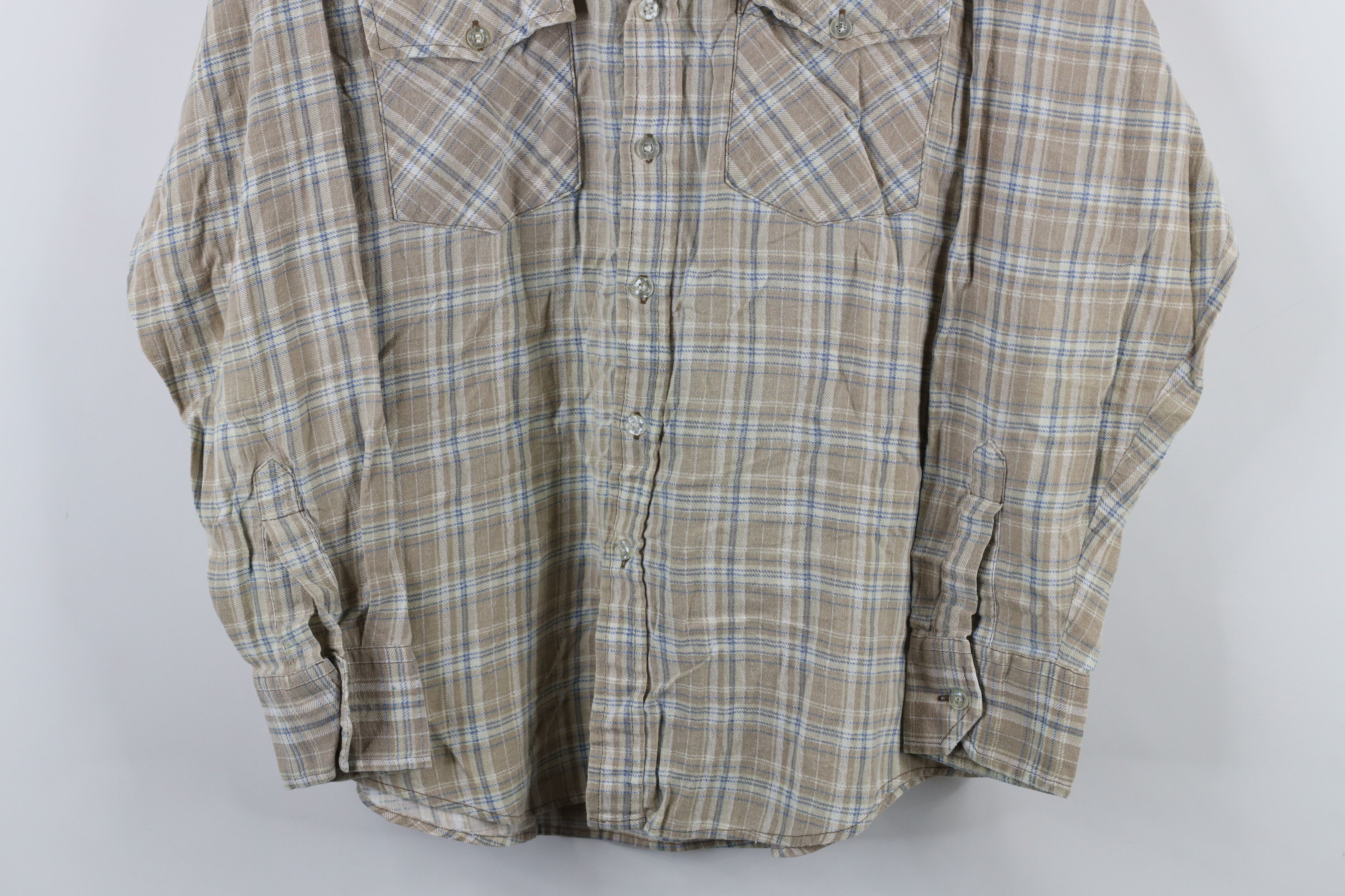 Vintage Vintage 90s Streetwear Flannel Collared Button Shirt Plaid Size M / US 6-8 / IT 42-44 - 3 Thumbnail