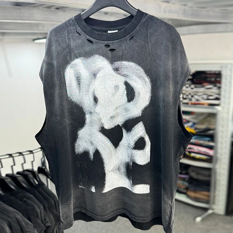 Japanese Brand × Vintage Vintage Washed Distressed T-shirt Size US L / EU 52-54 / 3 - 5 Thumbnail