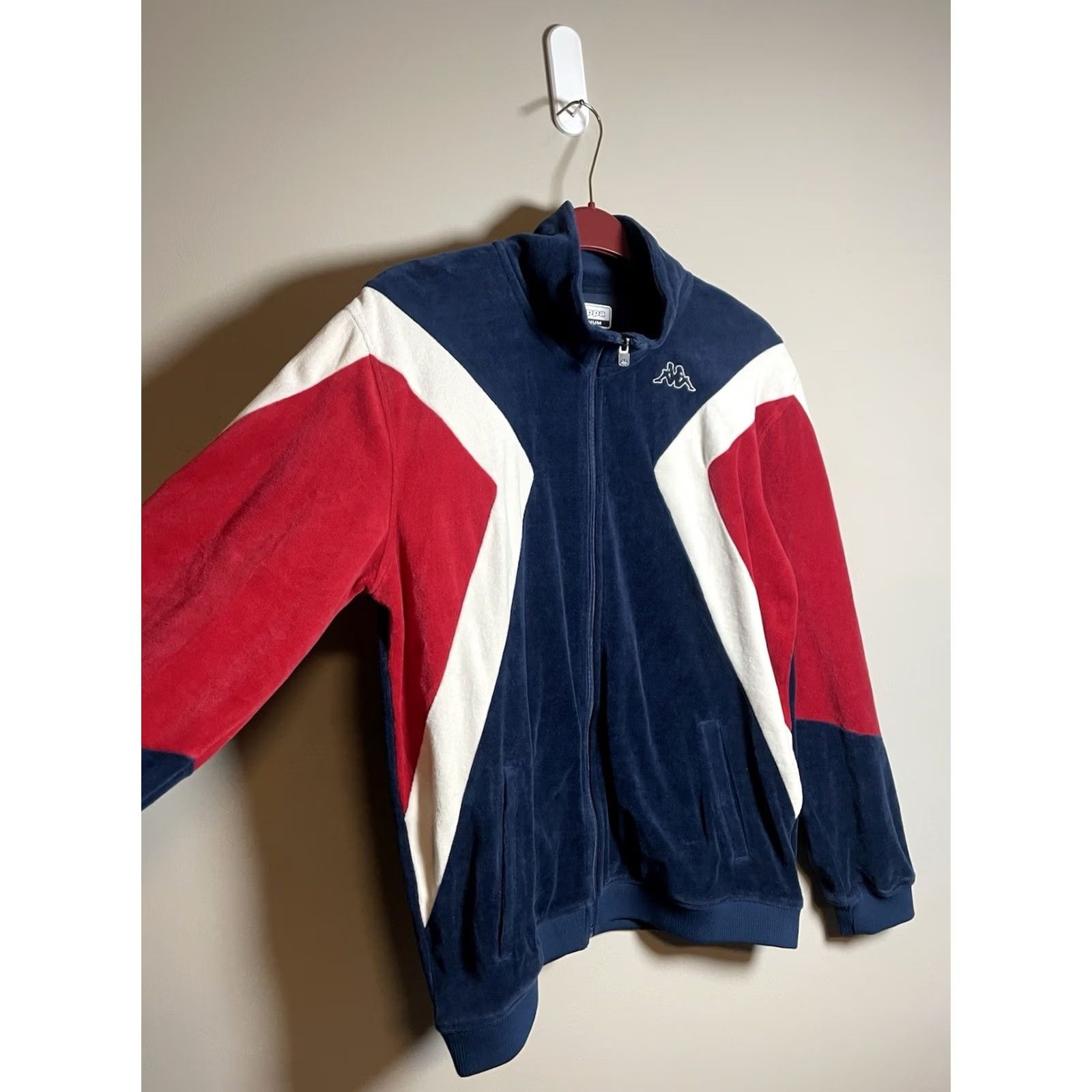 Kappa Kappa Axel Velvet Track Jacket Men’s M Blue Zip Embroidered Pockets Full Zip 80s 90s Style Vintage: No Size US M / EU 48-50 / 2 - 2 Thumbnail