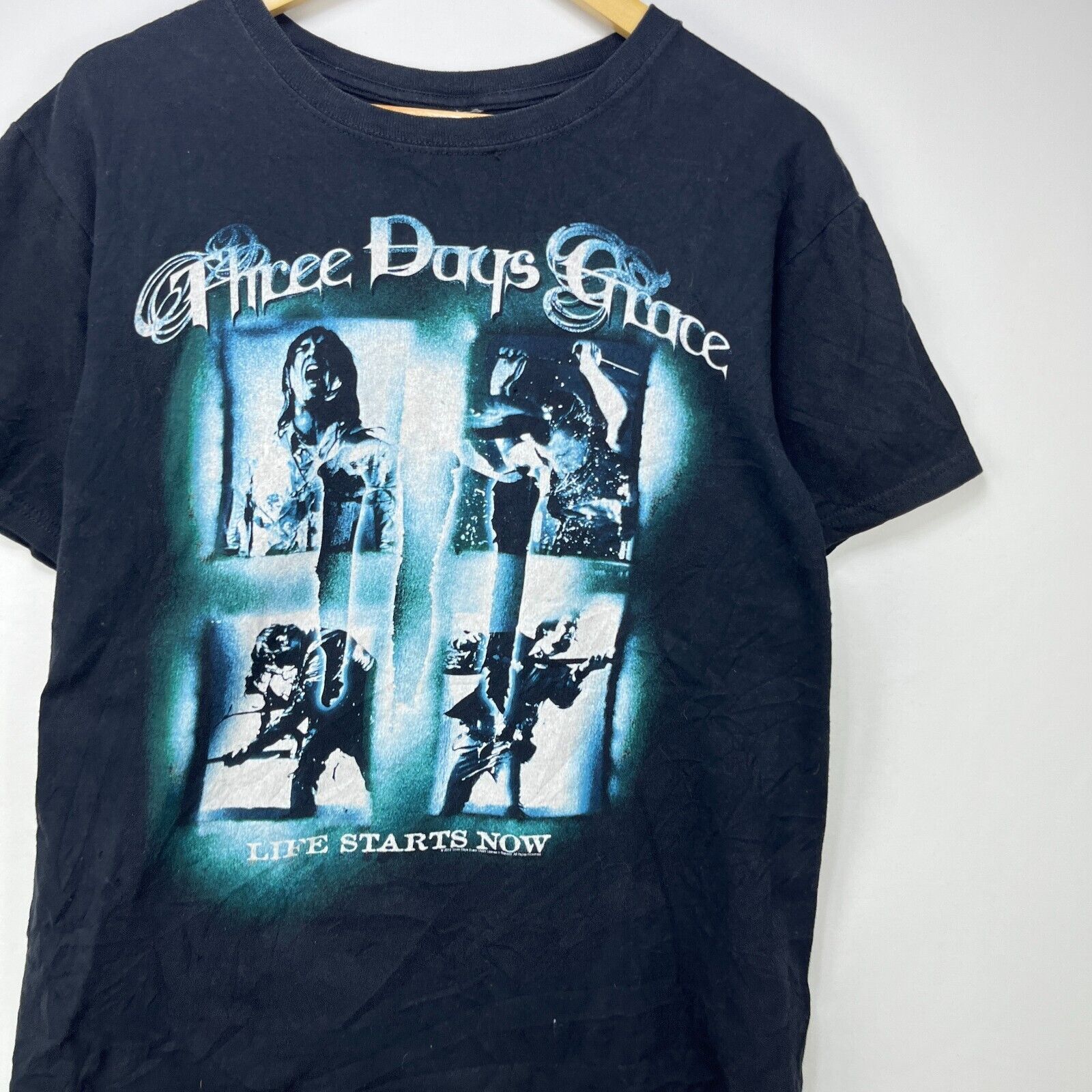 Vintage Vintage Three Days Grace Life Starts Now Band Tour Large Size US L / EU 52-54 / 3 - 2 Thumbnail