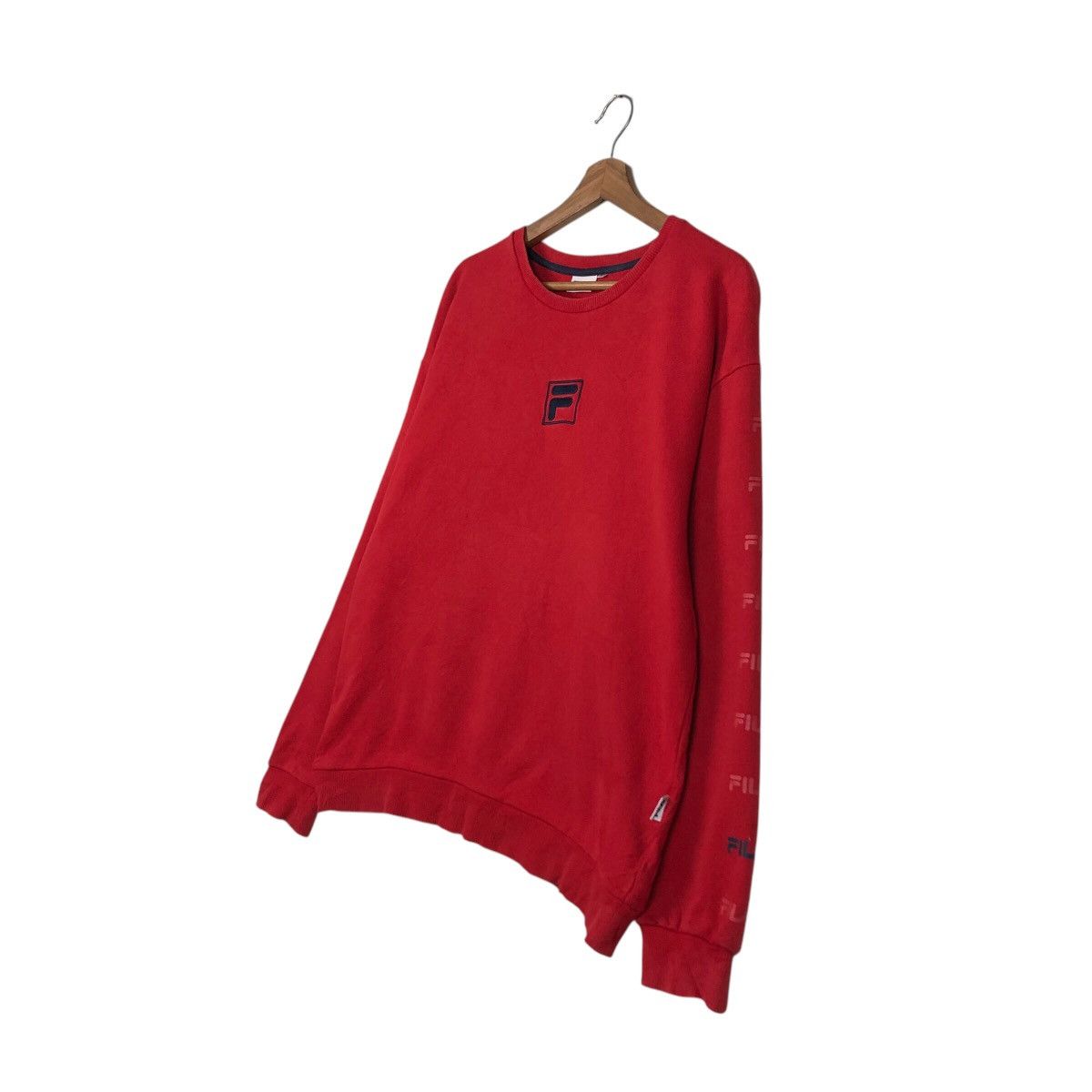 Japanese Brand 📌Vintage Sweatshirt Fila Centre Logo Big Logo Size US M / EU 48-50 / 2 - 3 Thumbnail