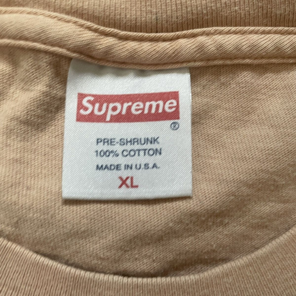 Supreme Supreme SS16 Beach T Shirt in Peach Size US XL / EU 56 / 4 - 5 Thumbnail