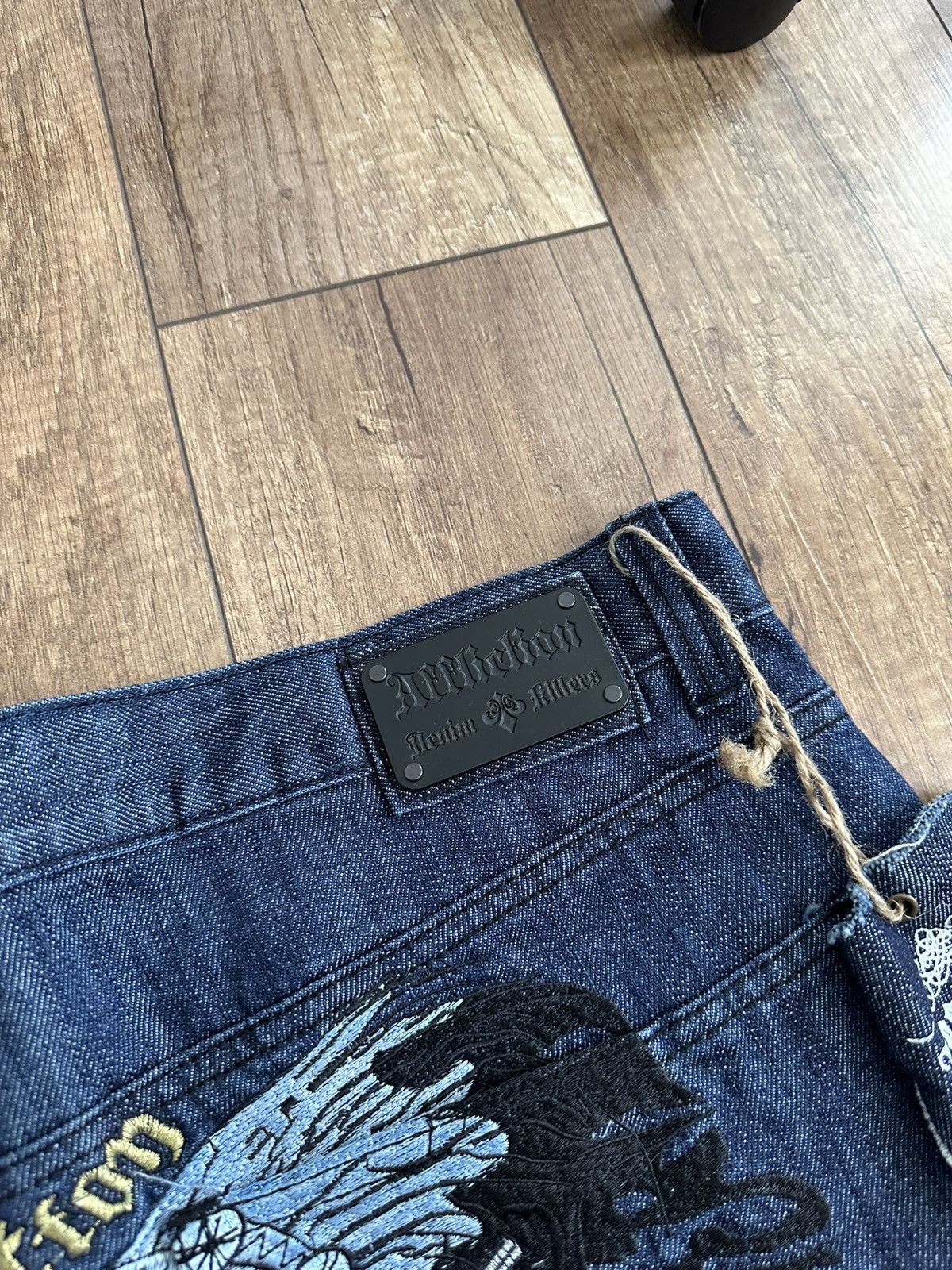 Affliction Affliction NEW Vintage Y2K Jeans Pants Embroidered Logo Size US 38 / EU 54 - 10 Thumbnail