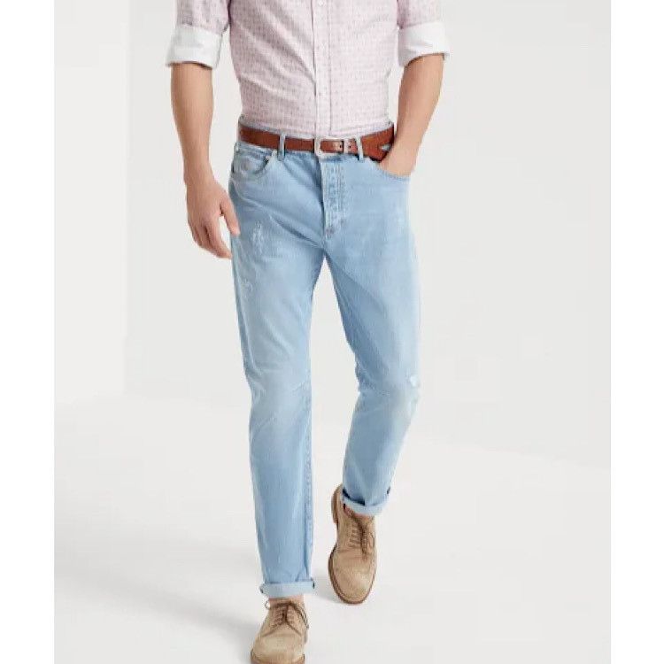 Brunello Cucinelli Denim Pants in Open Blue Size US 34 / EU 50 - 1 Thumbnail