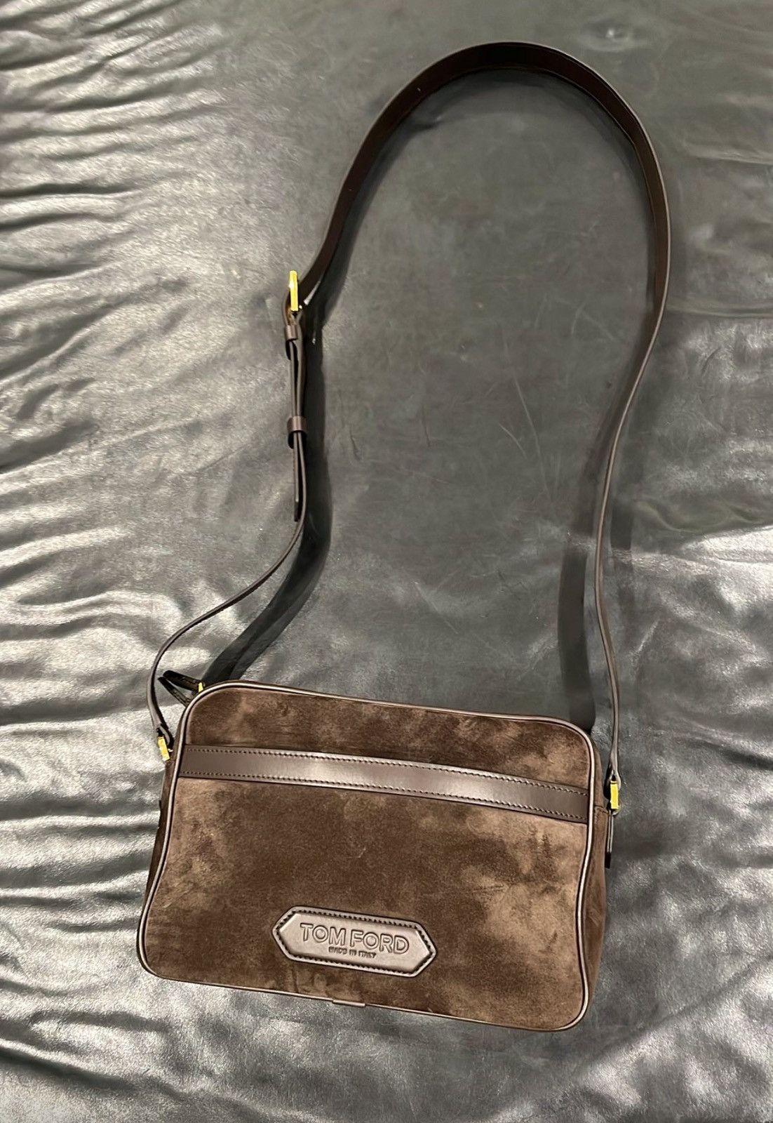 🔥$2.8K VALUE🔥Suede Brown Messenger Bag