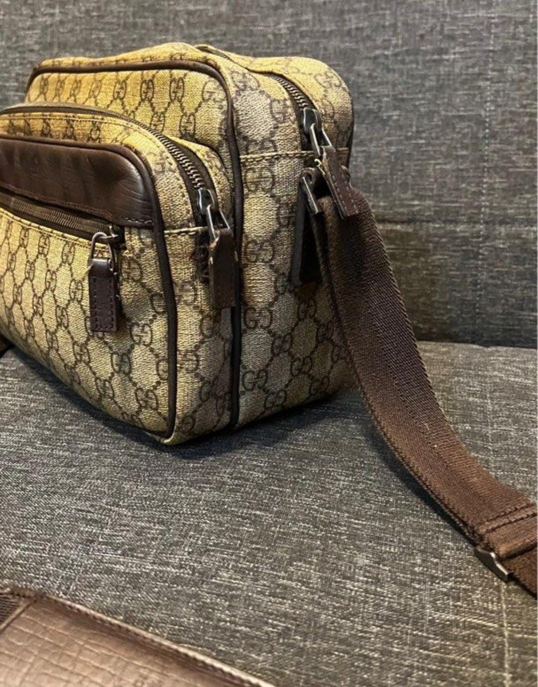 Gucci Gucci gg canvas shoulder bag leather Size ONE SIZE - 3 Thumbnail