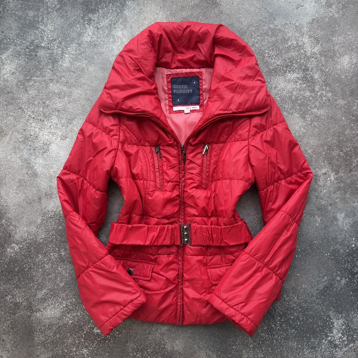 Japanese Brand Tally Weijl Y2K Vintage Arctic Princess Belted Jacket Size S / US 4 / IT 40 - 2 Thumbnail