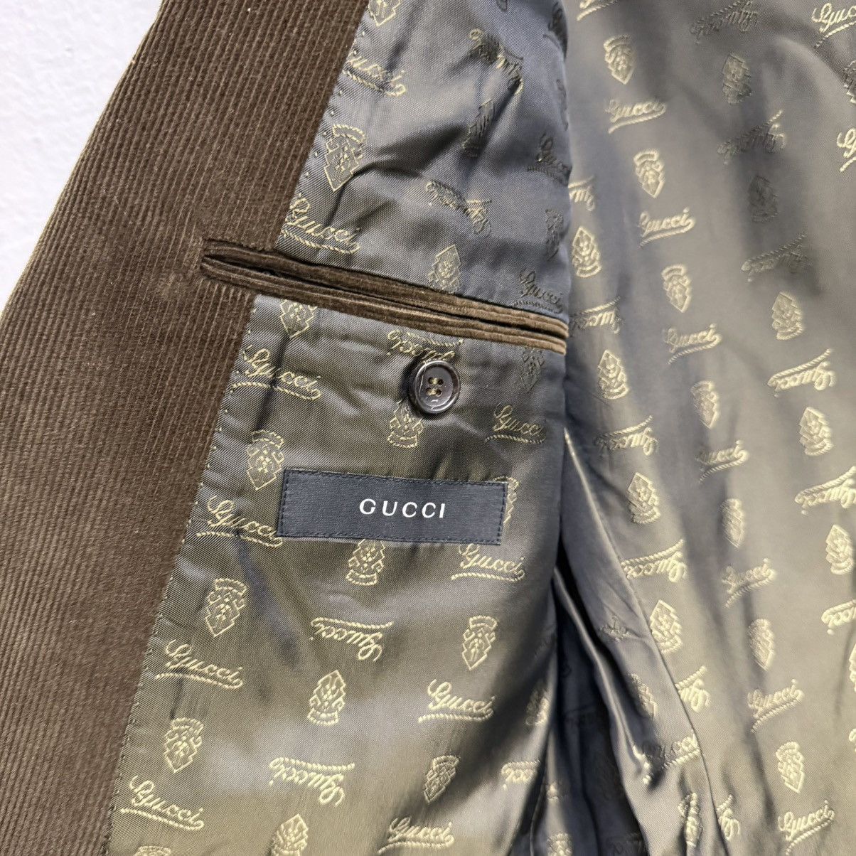 Gucci Vintage Gucci Tom Ford Era Corduroy Jacket Pants Suit Size 50R - 5 Thumbnail