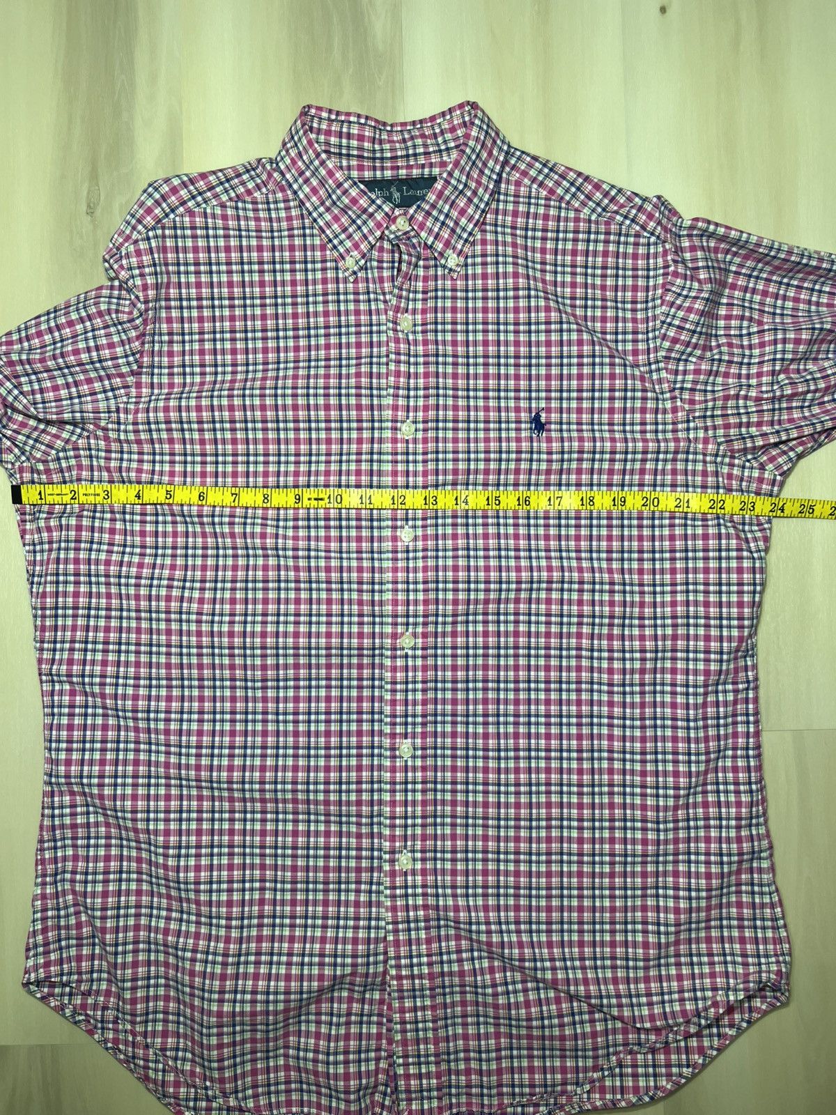 Polo Ralph Lauren Polo Ralph Lauren Sz L Classic Fit Multicolor Pink Plaid Size US L / EU 52-54 / 3 - 6 Thumbnail