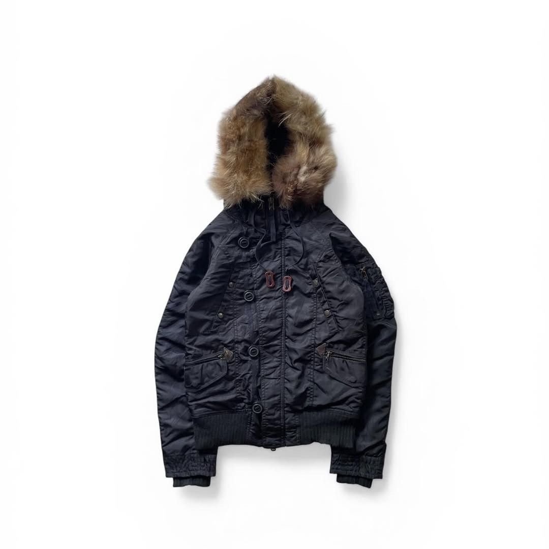 GOA GOA Raccoon Fur Bomber Jacket Size US S / EU 44-46 / 1 - 1 Thumbnail