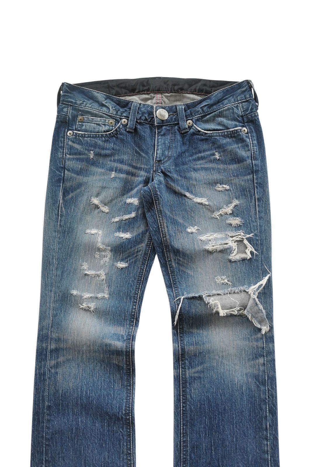 Tornado Mart Edwin Distressed Crash Denim Size 29" - 1 Thumbnail