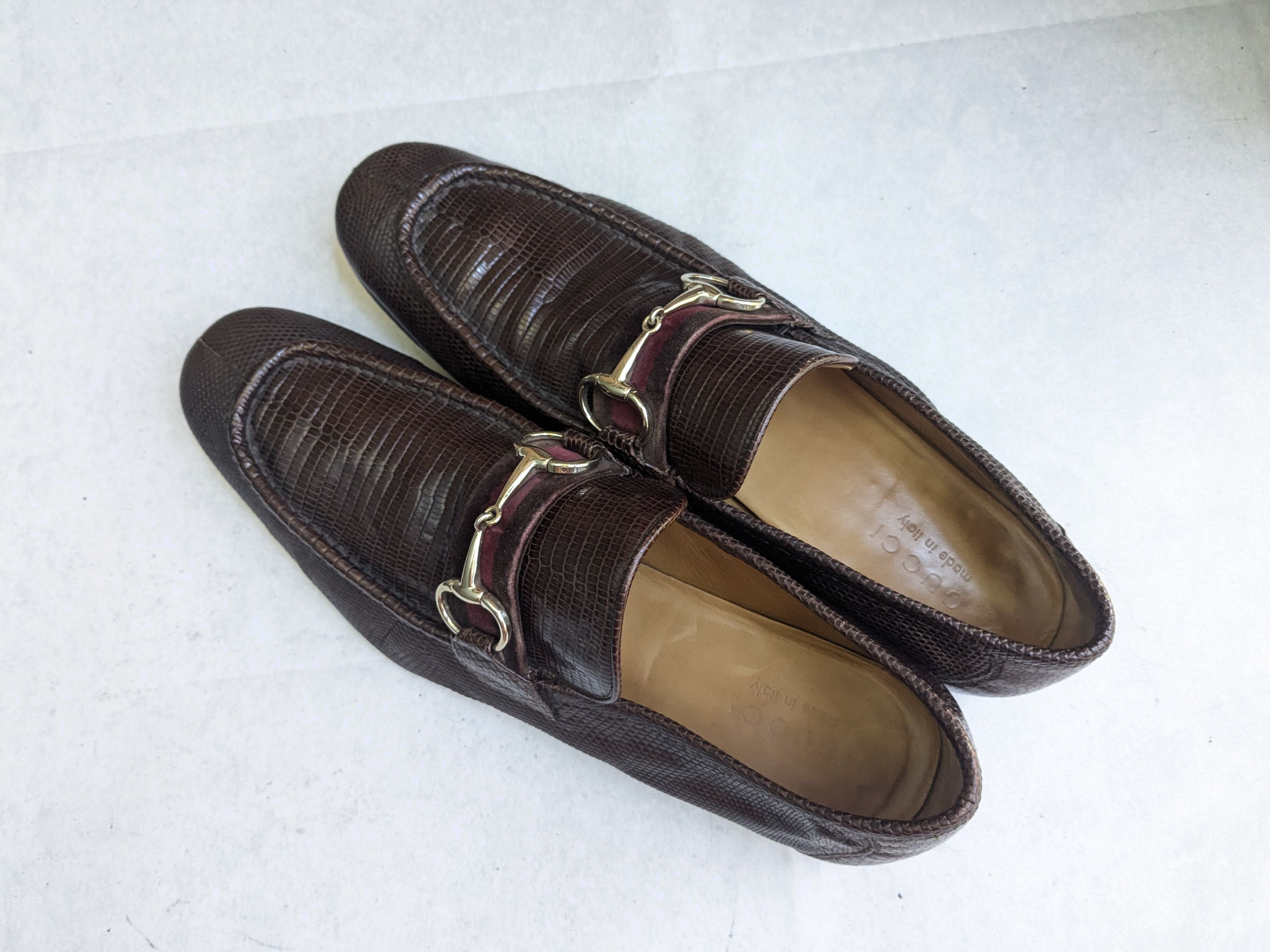 Gucci Gucci Horsebit Loafers Brown Lizard Leather 11.5 Slip On Size US 11.5 / EU 44-45 - 14 Thumbnail