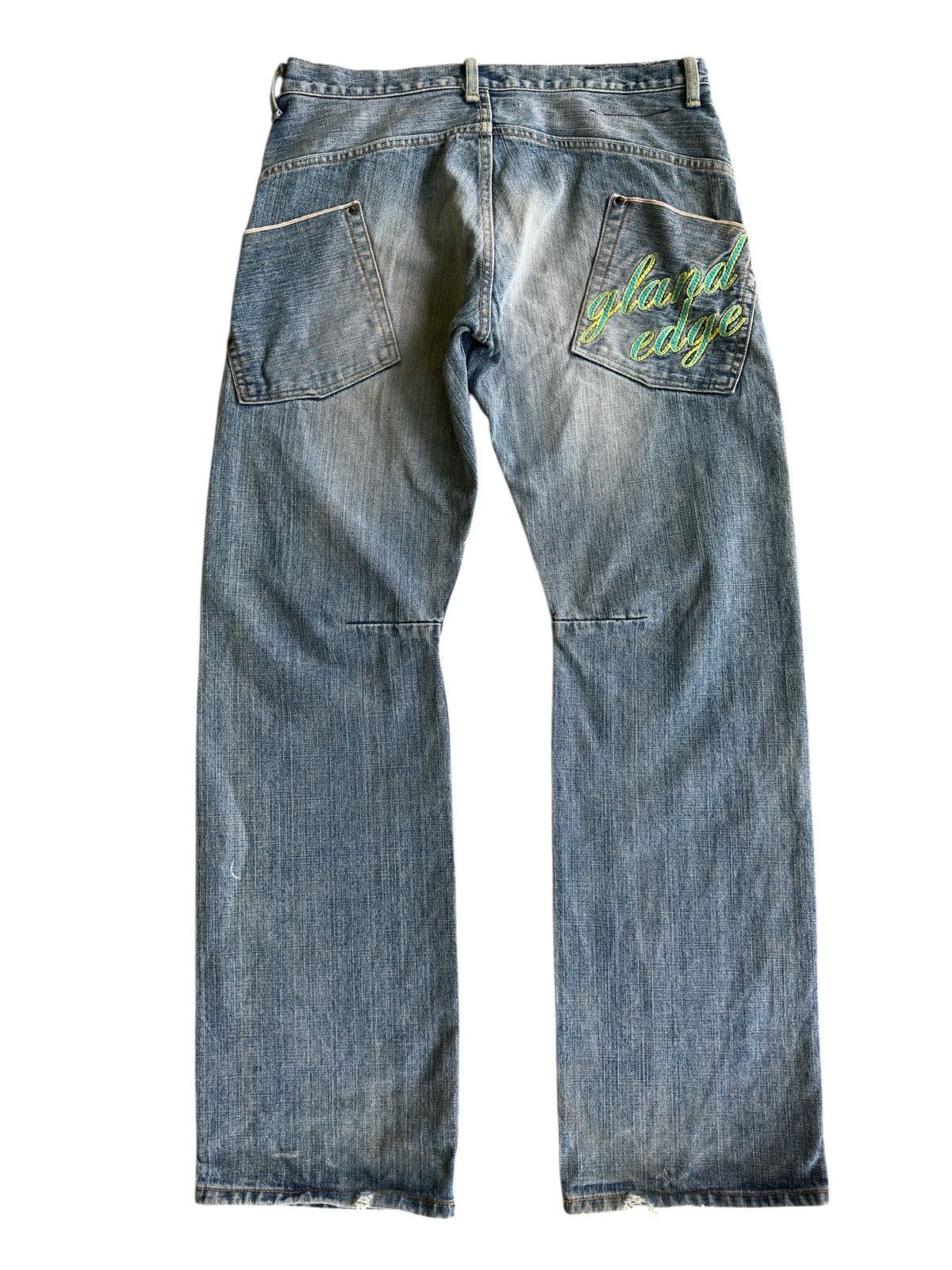 Japanese Brand Selvedge Denim Gland Edge Light Blue🎌💥 Size US 34 / EU 50 - 2 Thumbnail