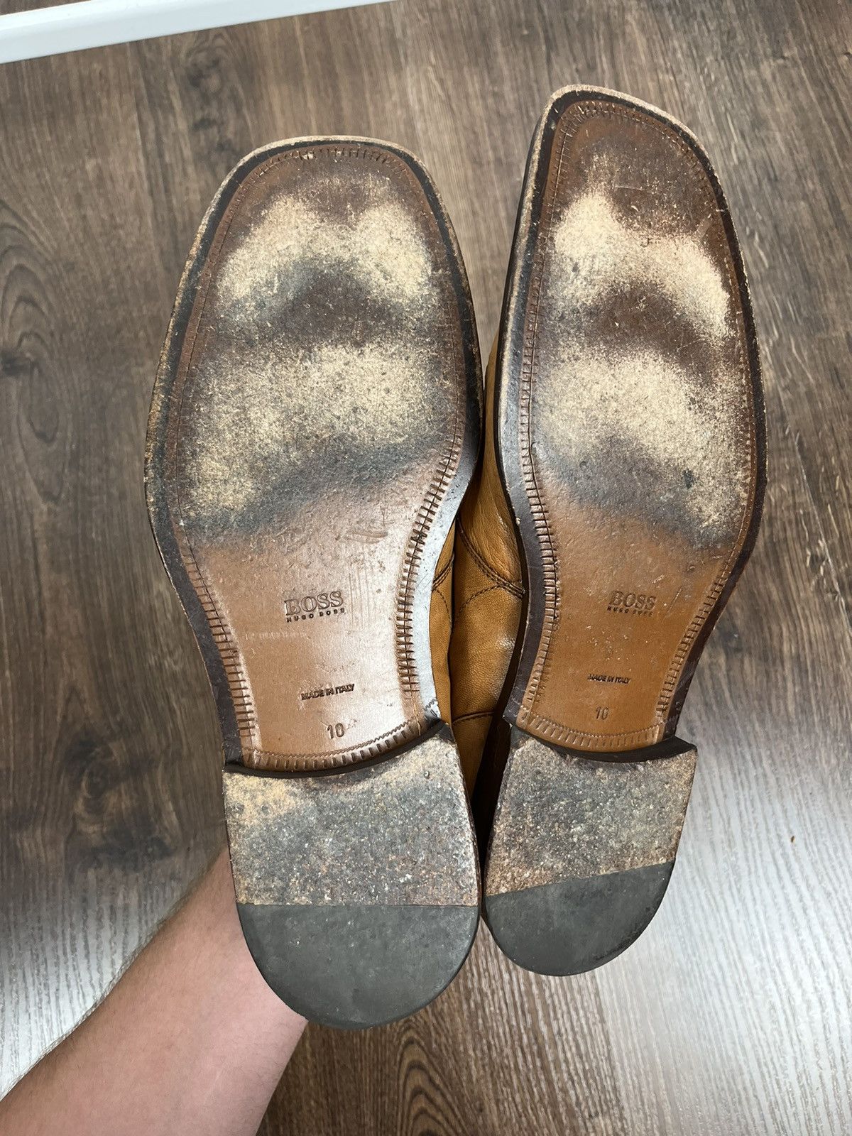 Hugo Boss × Leather × Vintage Vintage Brown Boots Classic Leather Classy Casual Shoes Size US 10 / EU 43 - 8 Thumbnail