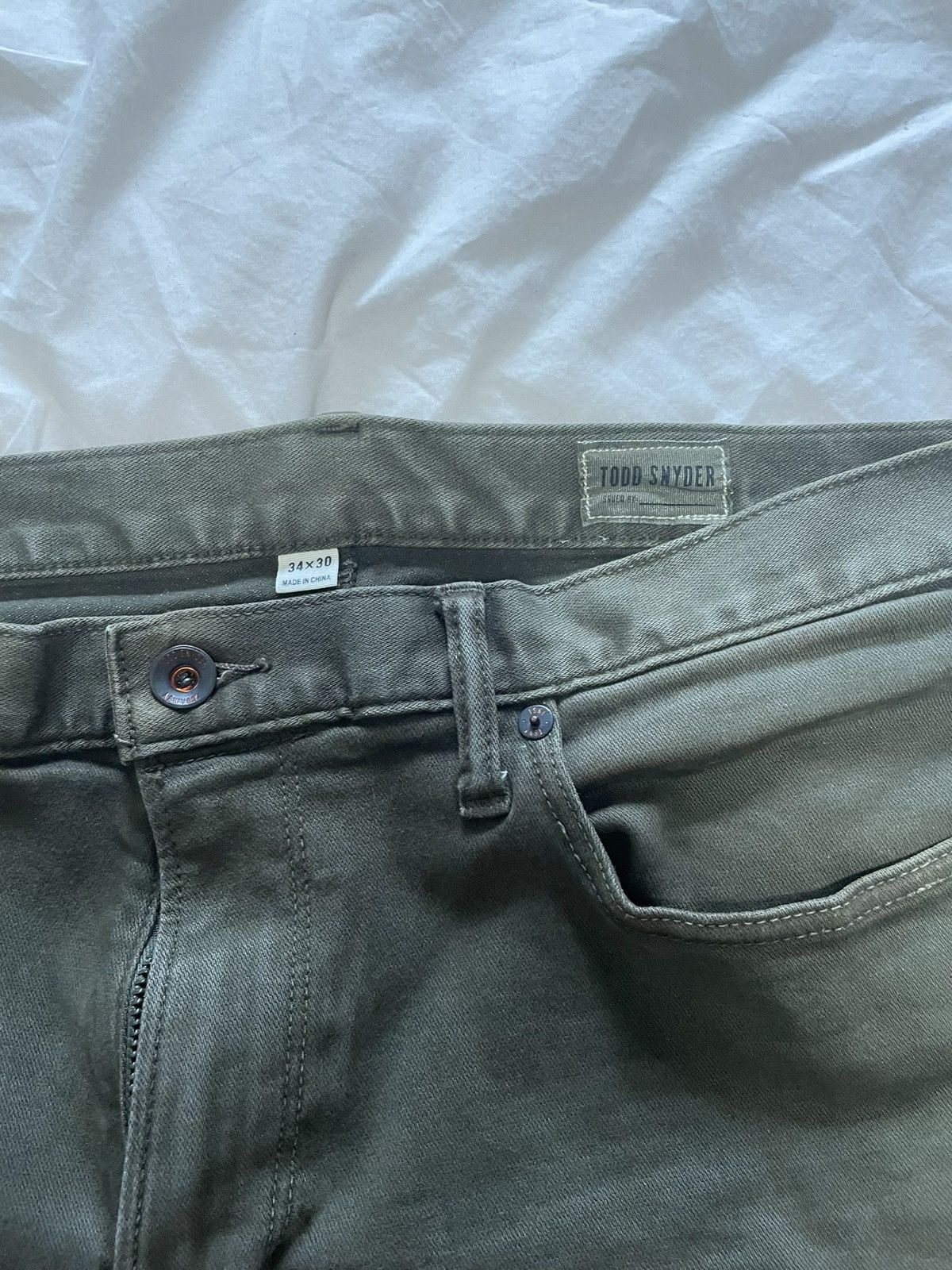 Todd Snyder Todd Snyder stretch 5 pocket chino - 34 x 30 Size US 32 / EU 48 - 3 Thumbnail