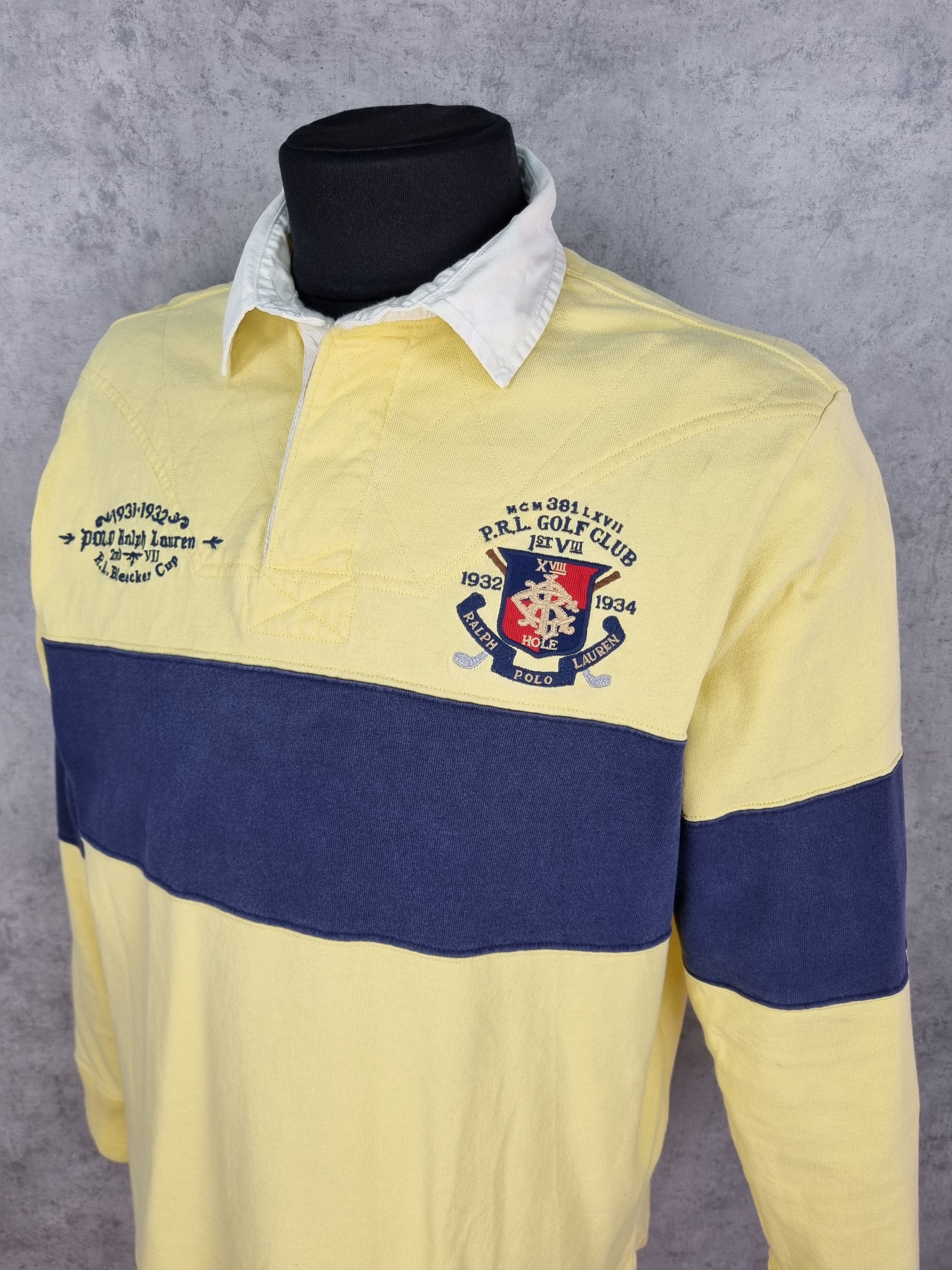 Golf Wang × Polo Ralph Lauren × Ralph Lauren P.R.L.Golf Club Vintage Faded Longsleeve Polo Size US L / EU 52-54 / 3 - 4 Thumbnail