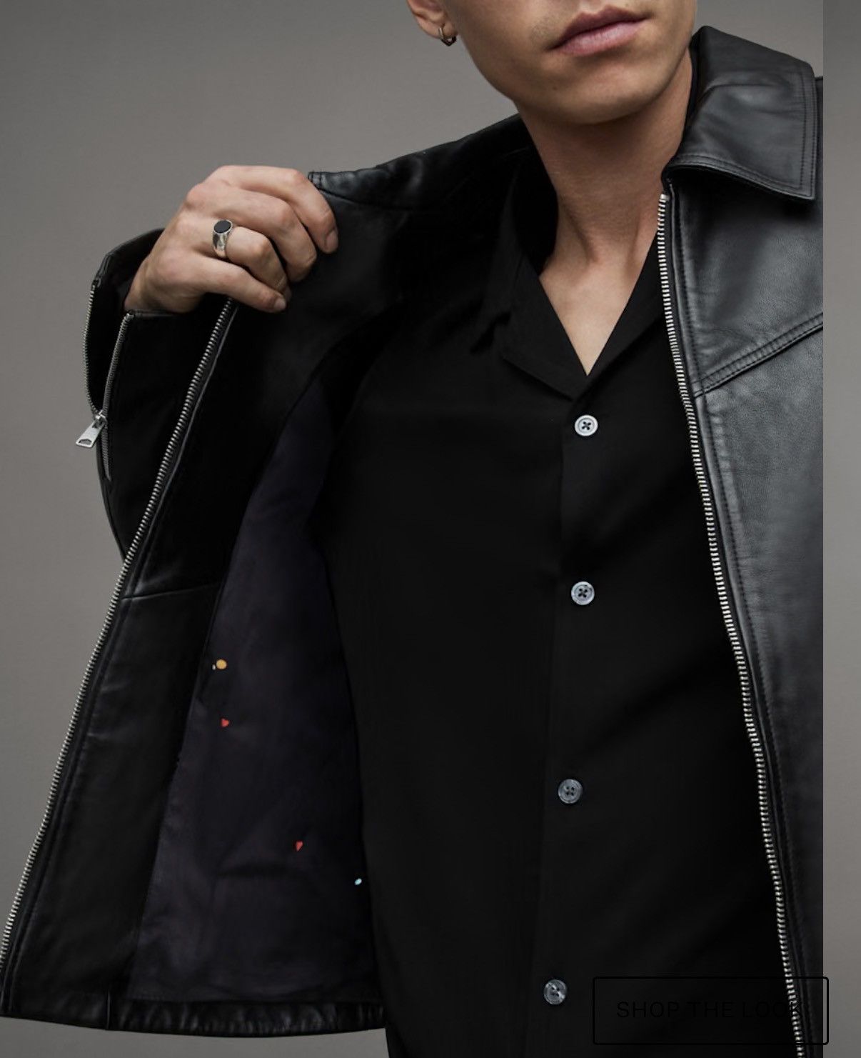 Allsaints Allsaints - Tune cropped zip up leather jacket Size US XS / EU 42 / 0 - 2 Thumbnail