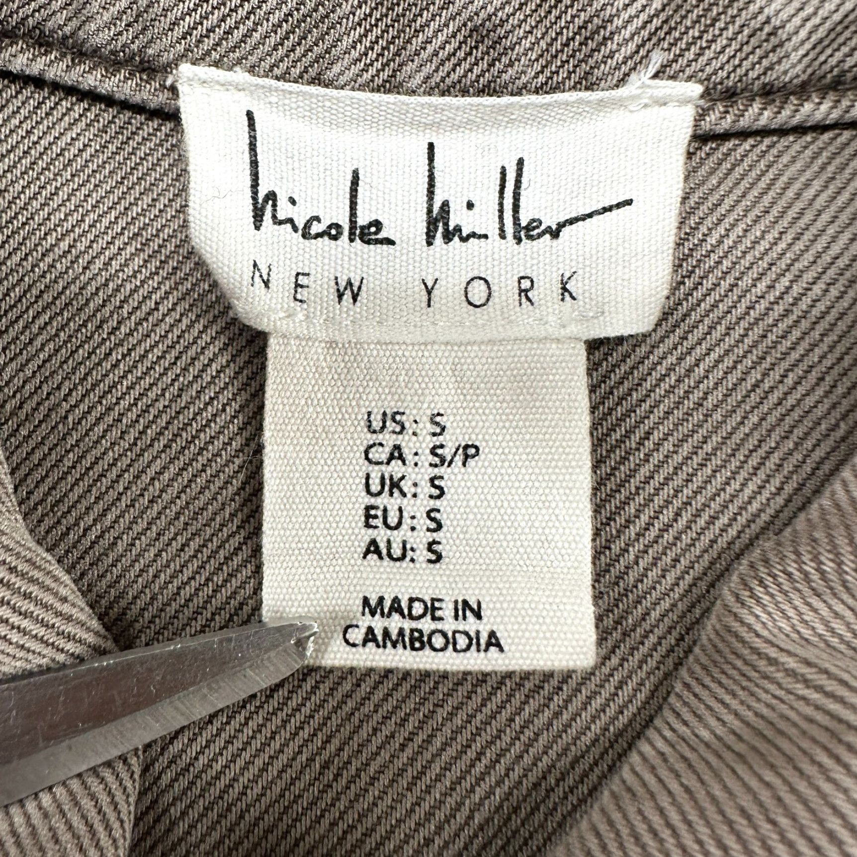 Nicole Miller Nicole Miller Jacket Womens S Brown Denim Type 2 Trucker Button Up Cotton Lined Short Sleeve Long Sleeve Classic 90s Western Size S / US 4 / IT 40 - 6 Thumbnail