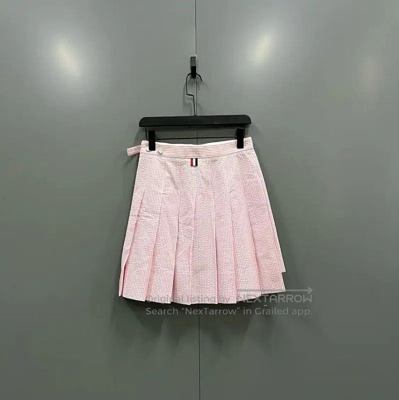 Thom Browne Thom Browne Summer Pink Cotton Mini Skirt . Size 26" / US 2 / IT 38 - 2 Thumbnail