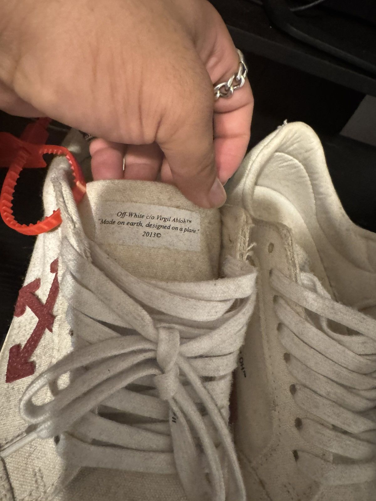 Off-White Off White Vulcanized Low Top Size US 12 / EU 45 - 10 Thumbnail