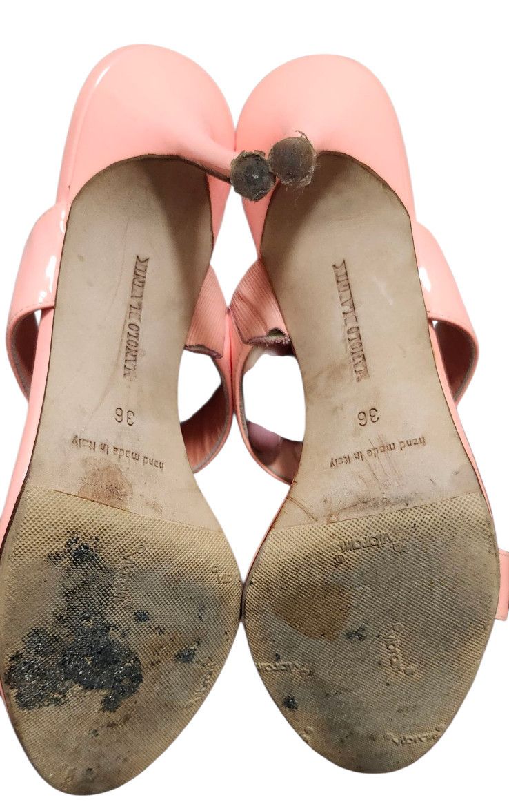 Manolo Blahnik Manolo Blahnik Coral High Heel Shoes Sleek Design Size 36 Size US 5.5 / IT 35.5 - 10 Thumbnail