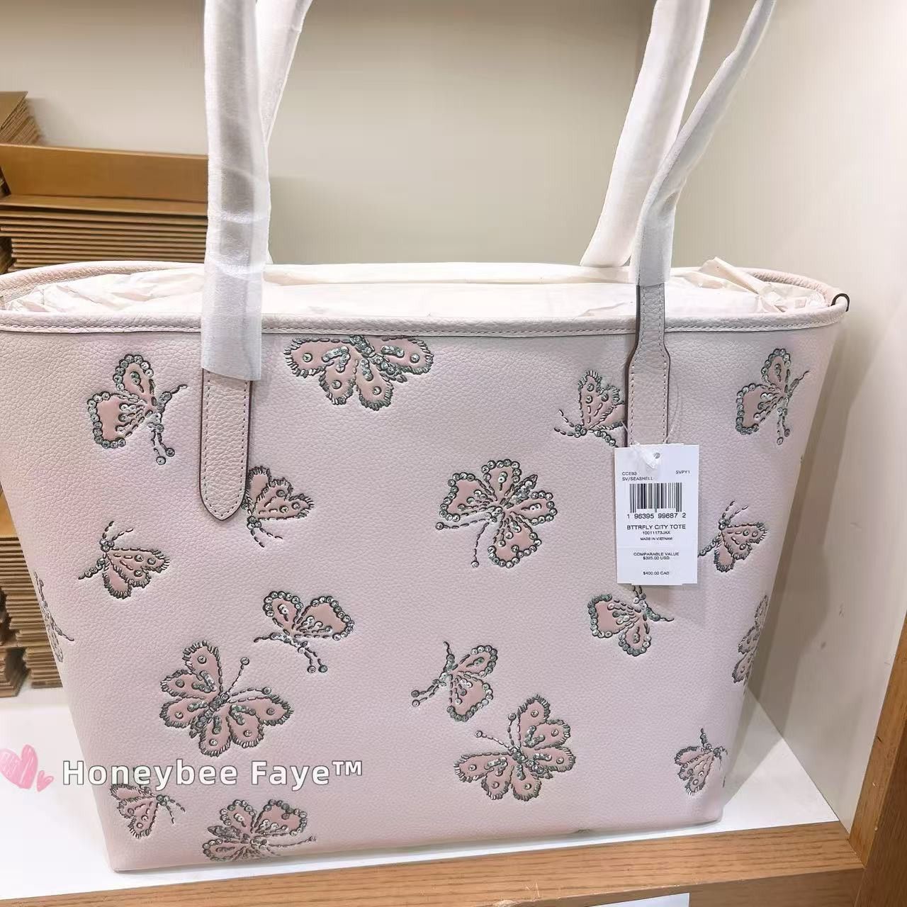 Coach City Tote Bag With Butterfly Print CCE93 Size ONE SIZE - 5 Thumbnail
