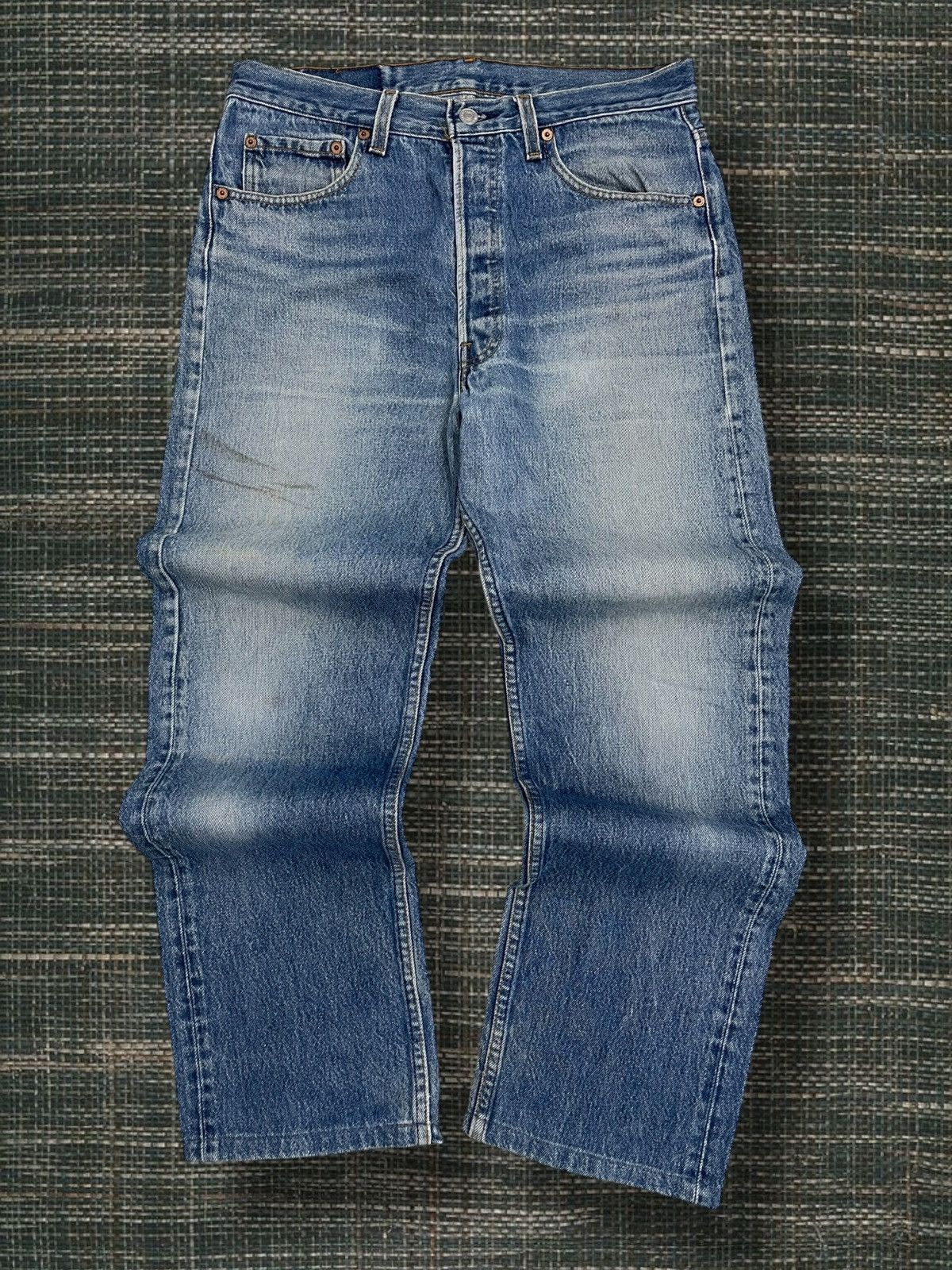 Levi's Vintage Clothing Og Vintage 90s Original Designer Levis 501 Distressed Denim Size US 31 - 1 Thumbnail