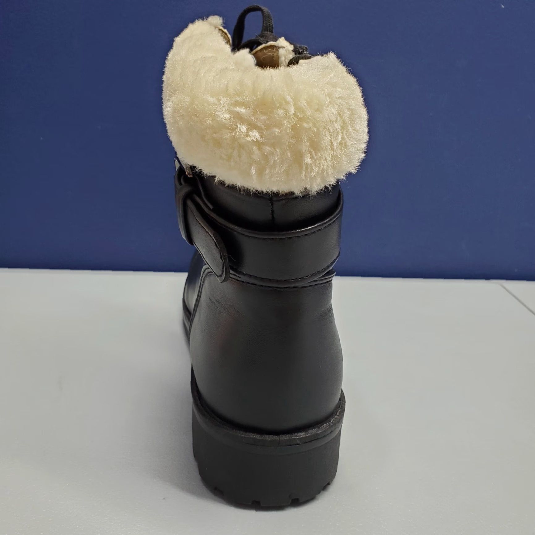 Vintage LAMO Park City Combat Winter Boots Womens Size 11 Black Faux Fur AW1765 Size L / US 10 / IT 46 - 4 Thumbnail
