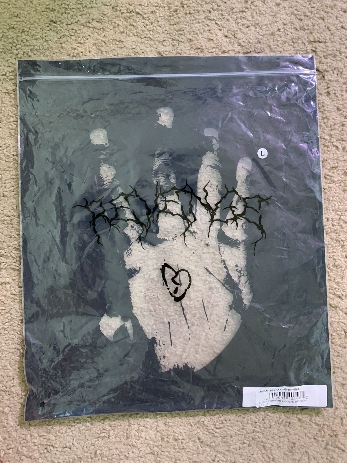 Revenge NEW Revenge/XXX Drop Brown Broken Heart Hoodie Size US L / EU 52-54 / 3 - 12 Thumbnail