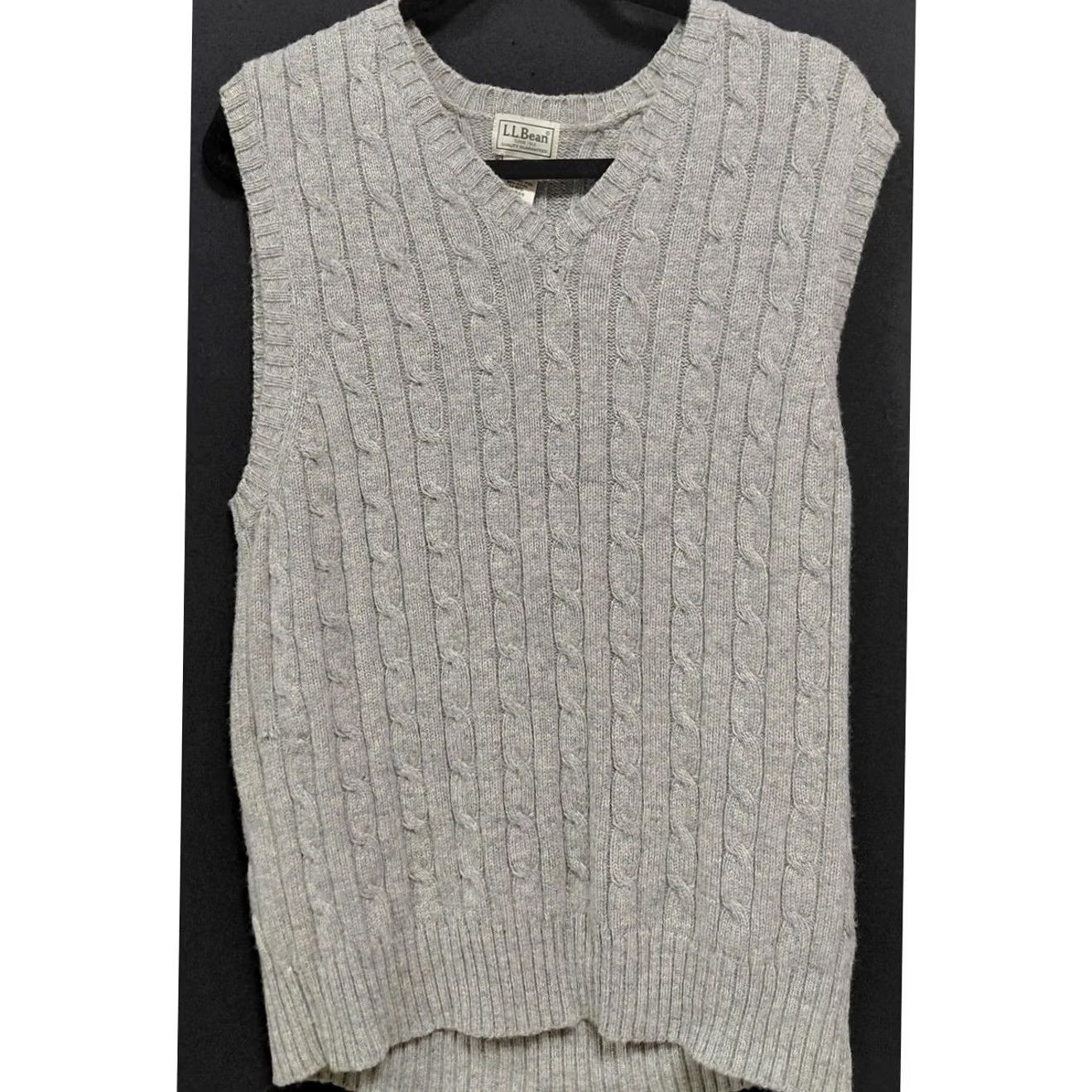 Vintage L.L.Bean Vest Womens M Gray Lambswool Knit Solid Sleeveless Size Size M / US 6-8 / IT 42-44 - 2 Thumbnail