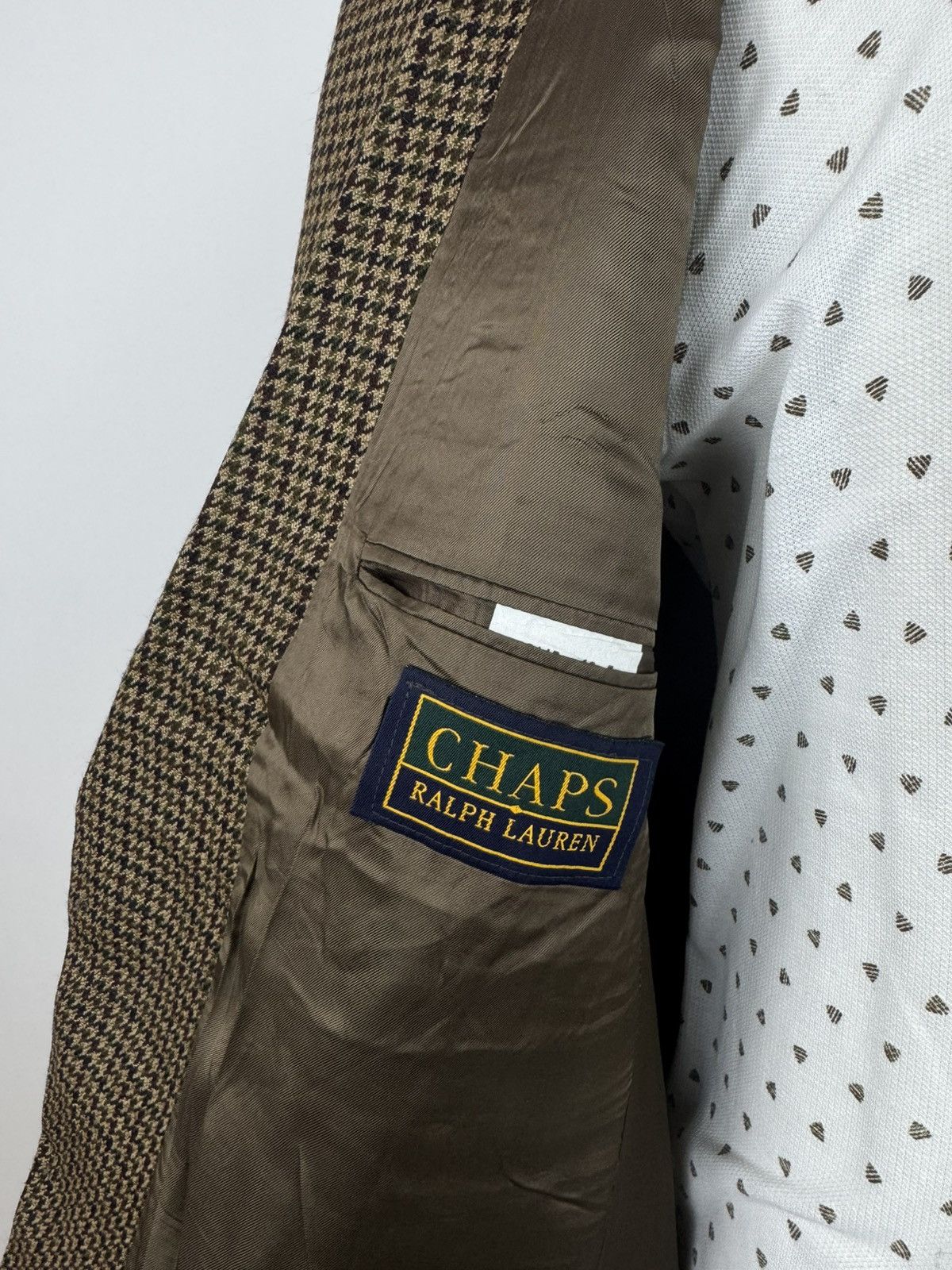 Chaps Ralph Lauren Chaps Ralph Lauren Vintage Pied-de-poule tweed wool Blazer Size 40R - 10 Thumbnail