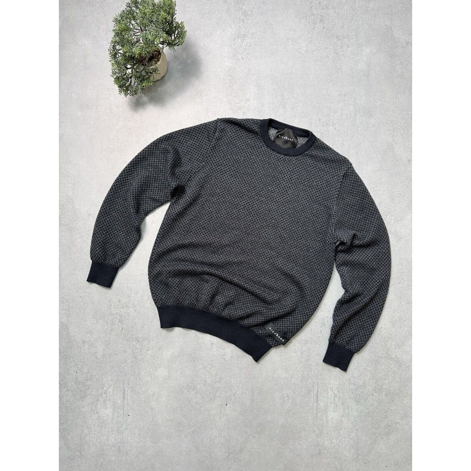 John Richmond John Richmond Sweater Jumper Size M Blue Pullover Men Size US M / EU 48-50 / 2 - 1 Thumbnail