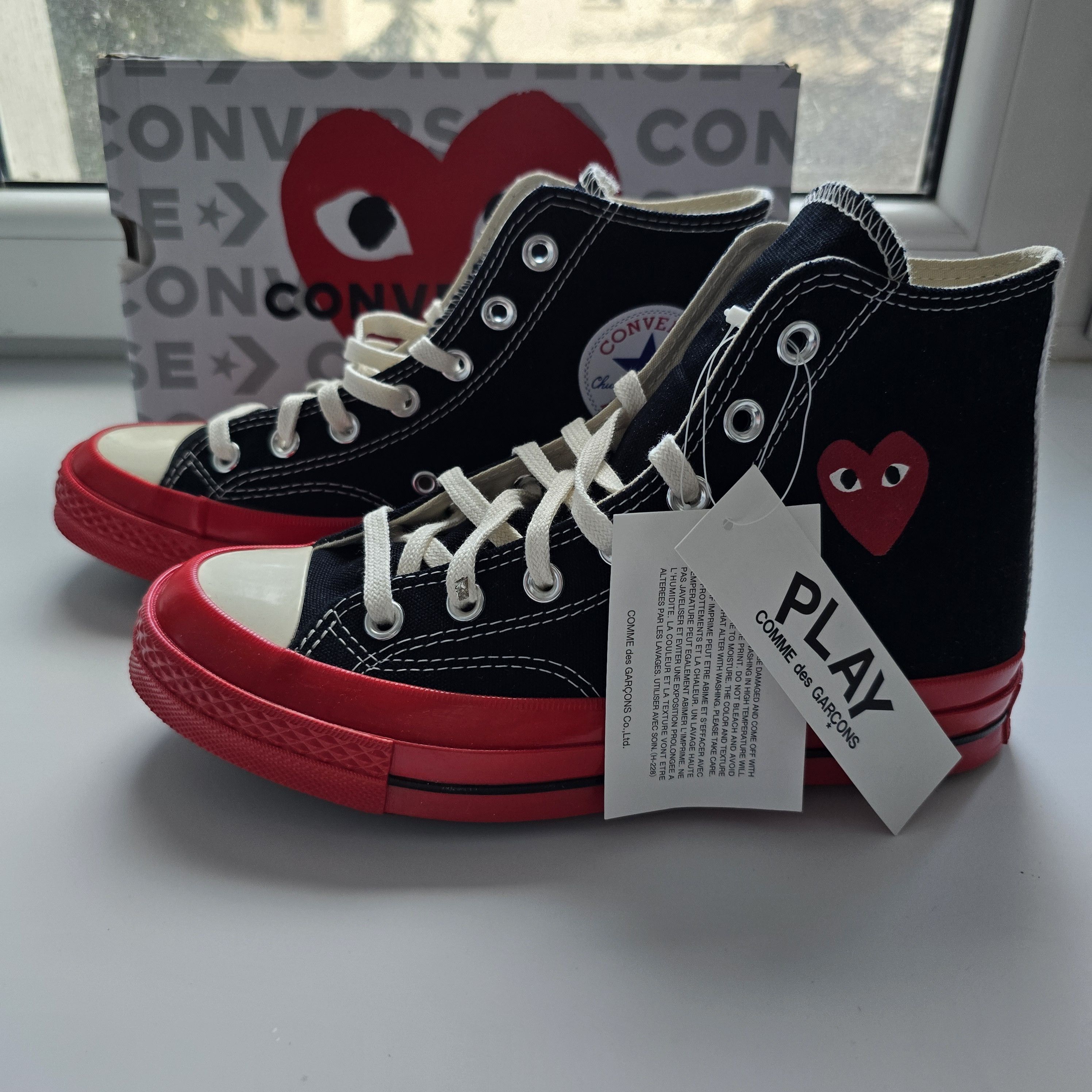 Comme des Garcons PLAY × Converse Converse Chuck 70 x Comme des Garçons PLAY Size US 7.5 / IT 37.5 - 2 Thumbnail
