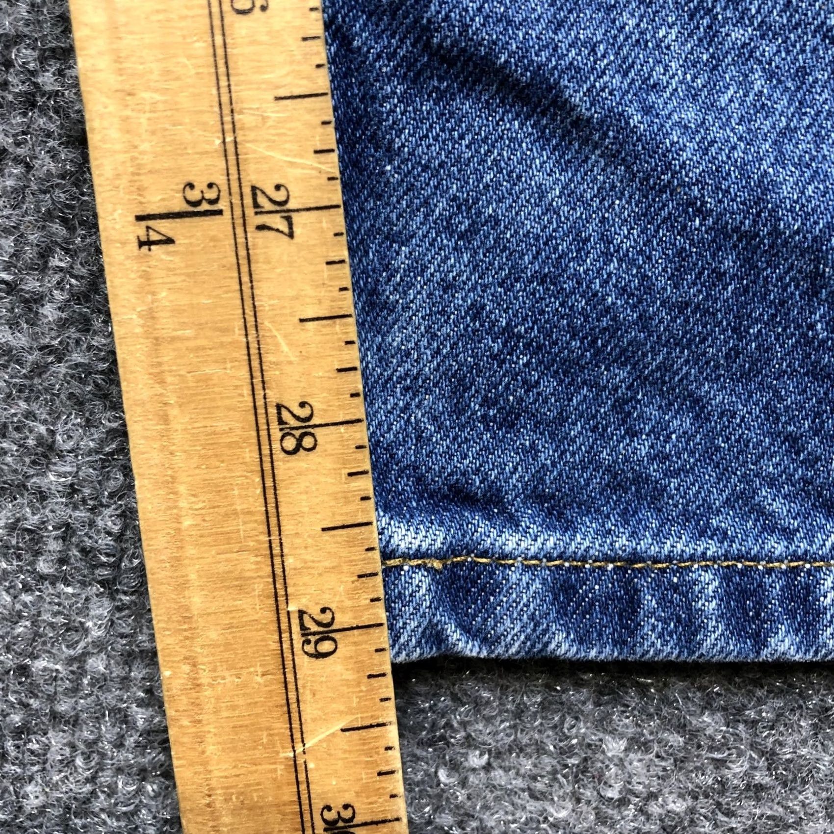 Carhartt Carhartt Jeans Mens 33x30 Blue B160 DST Relaxed Straight Denim Pants Size US 33 - 3 Thumbnail