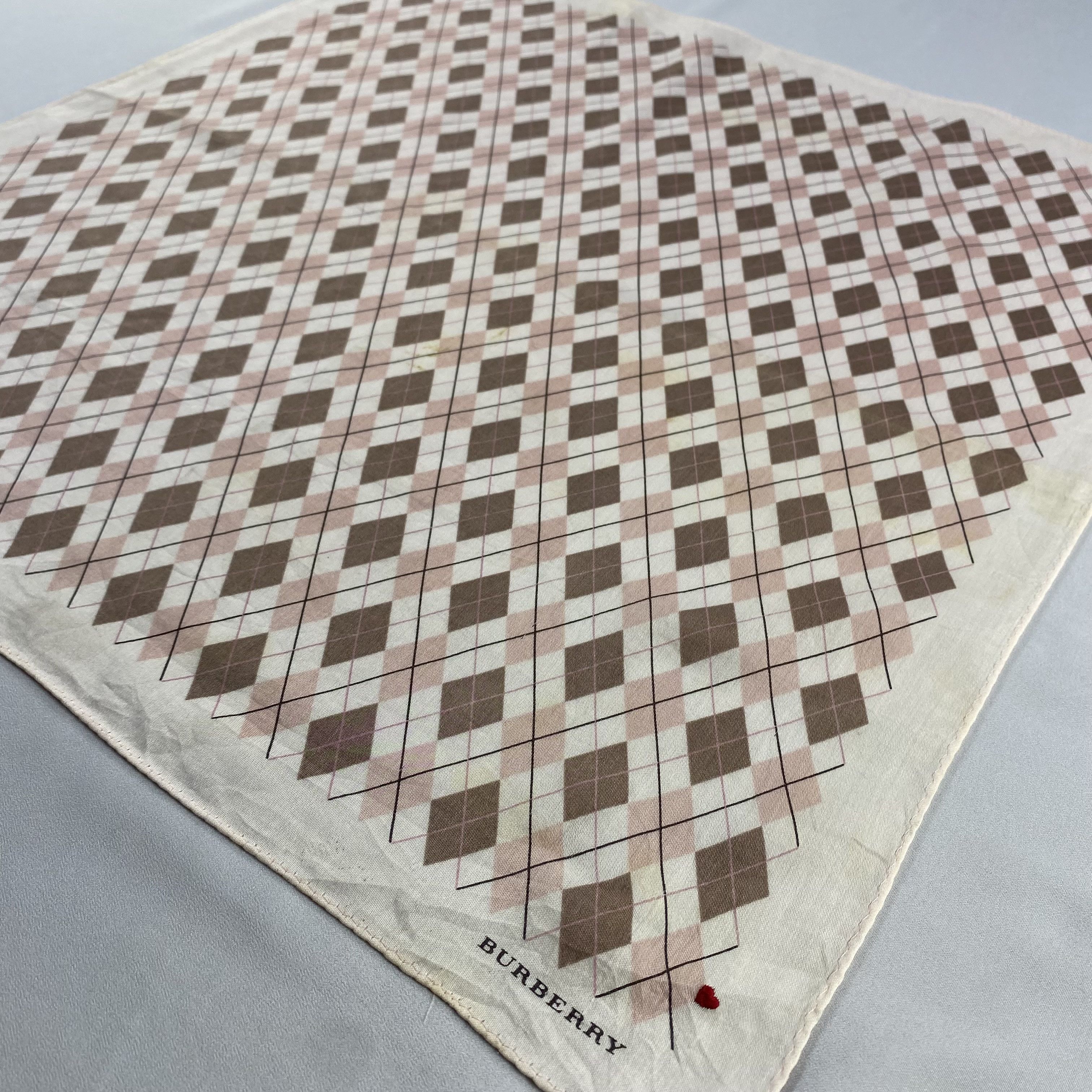 Burberry × Vintage Burberry Handkerchief / Neckerchief / Bandana-P1795 Size ONE SIZE - 2 Thumbnail
