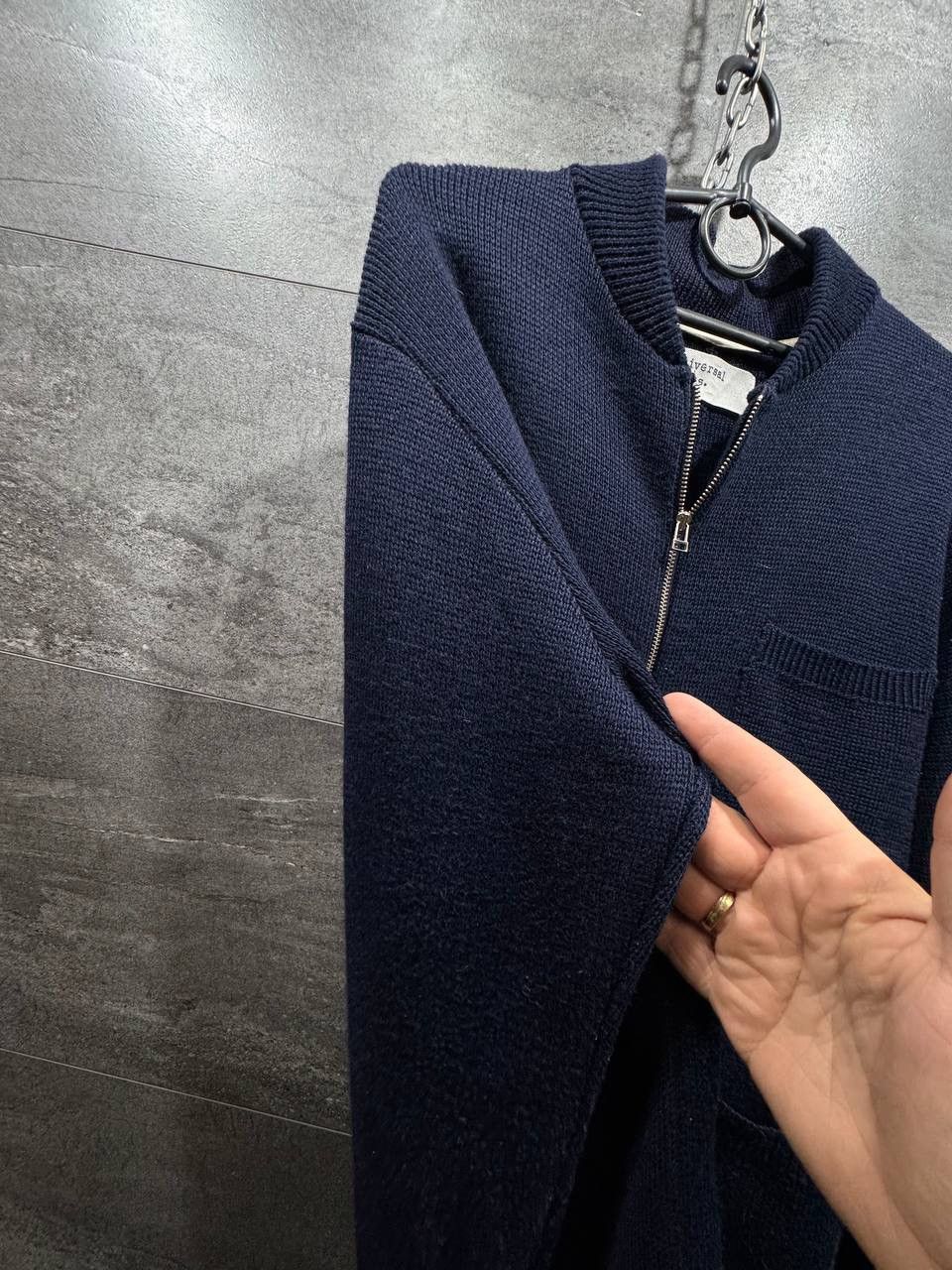 Universal Works Universal Works Zip Knit Cardigan Navy Wool Men’s Sweater Size US S / EU 44-46 / 1 - 5 Thumbnail