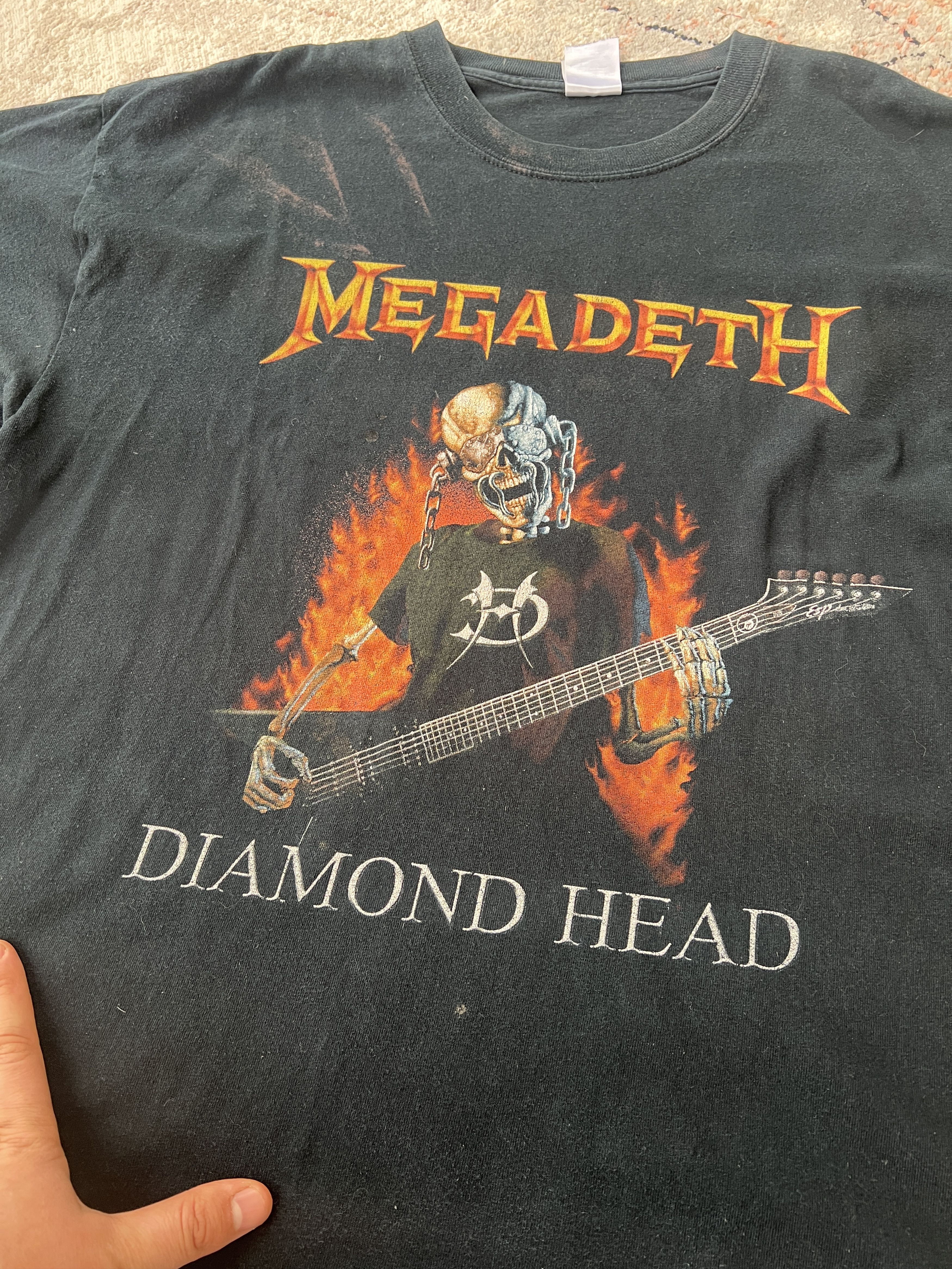 Megadeth Megadeth Diamond Head Tee Size US XL / EU 56 / 4 - 2 Thumbnail