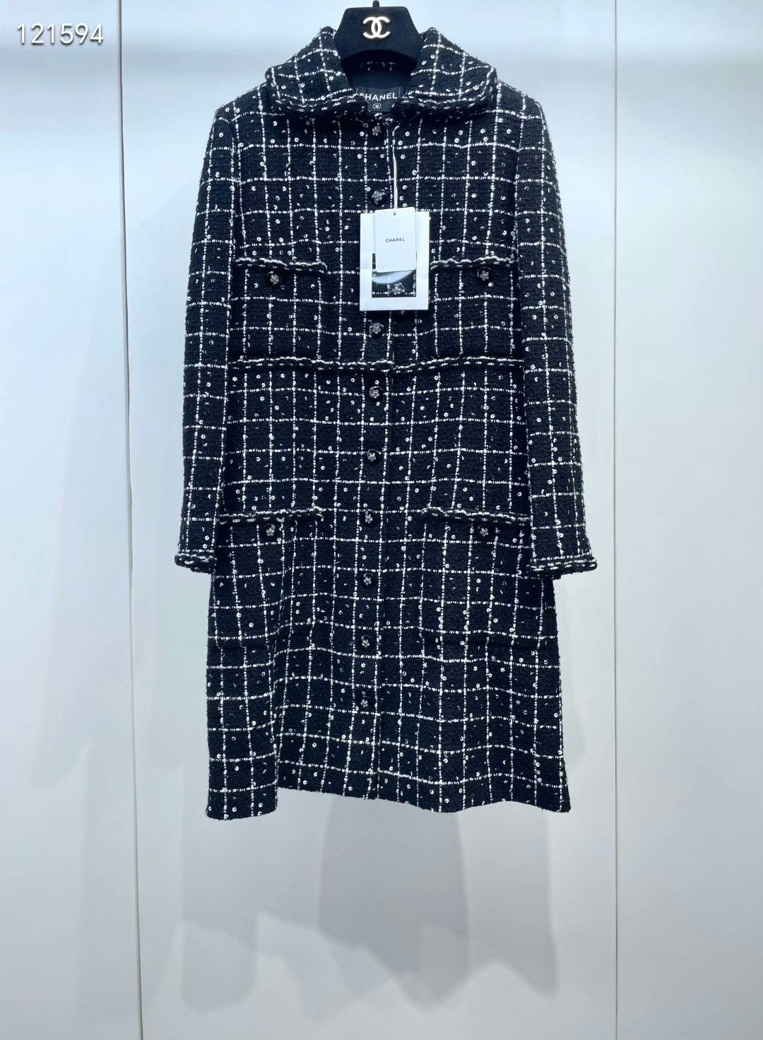 Chanel Chanel Floral Sequin Plaid Dress Coat Size XS / US 0-2 / IT 36-38 - 1 Thumbnail