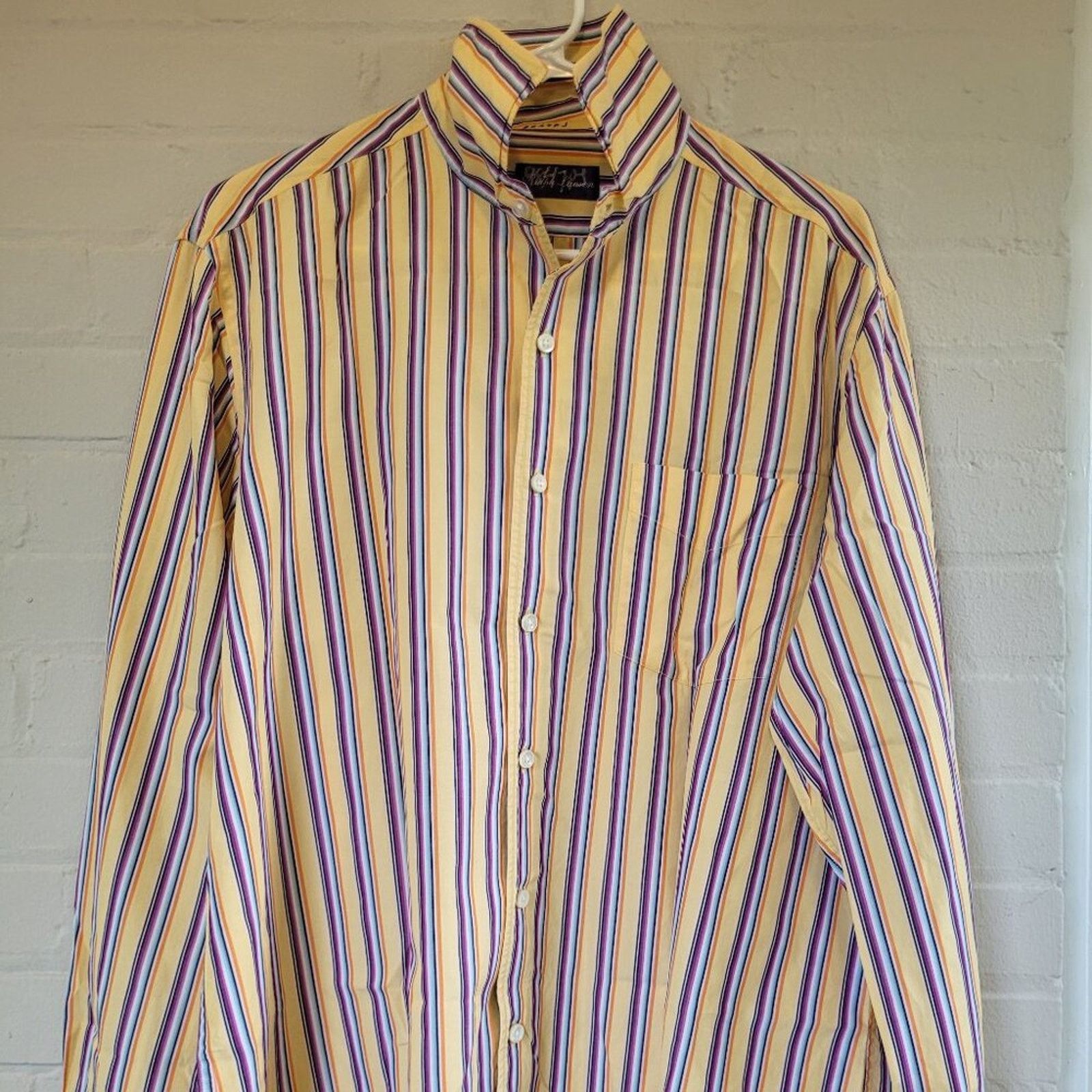 Ralph Lauren Purple Label Striped Dress Made in Italy