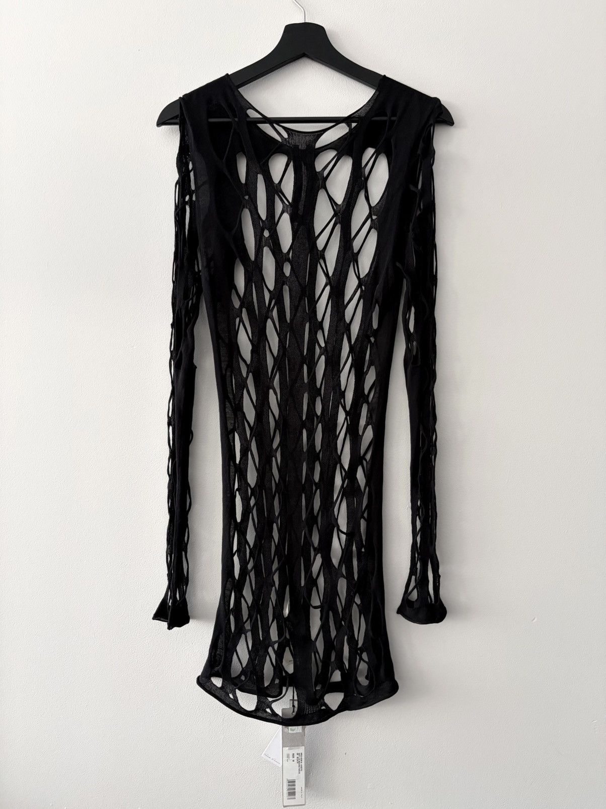 Rick Owens Rick Owens SS2021 “Phlegethon” Spider/Déchiré Net Sweater Size US M / EU 48-50 / 2 - 2 Thumbnail