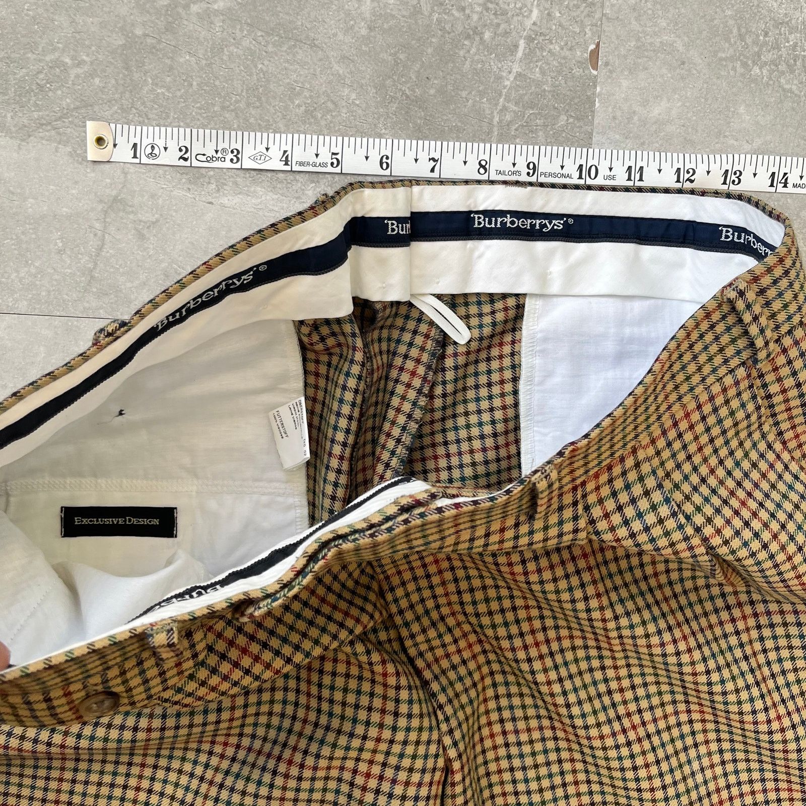 Burberry Burberrys Vintage Trousers – Mens Size 35 Wool Pants Pleated Size US 35 - 7 Thumbnail