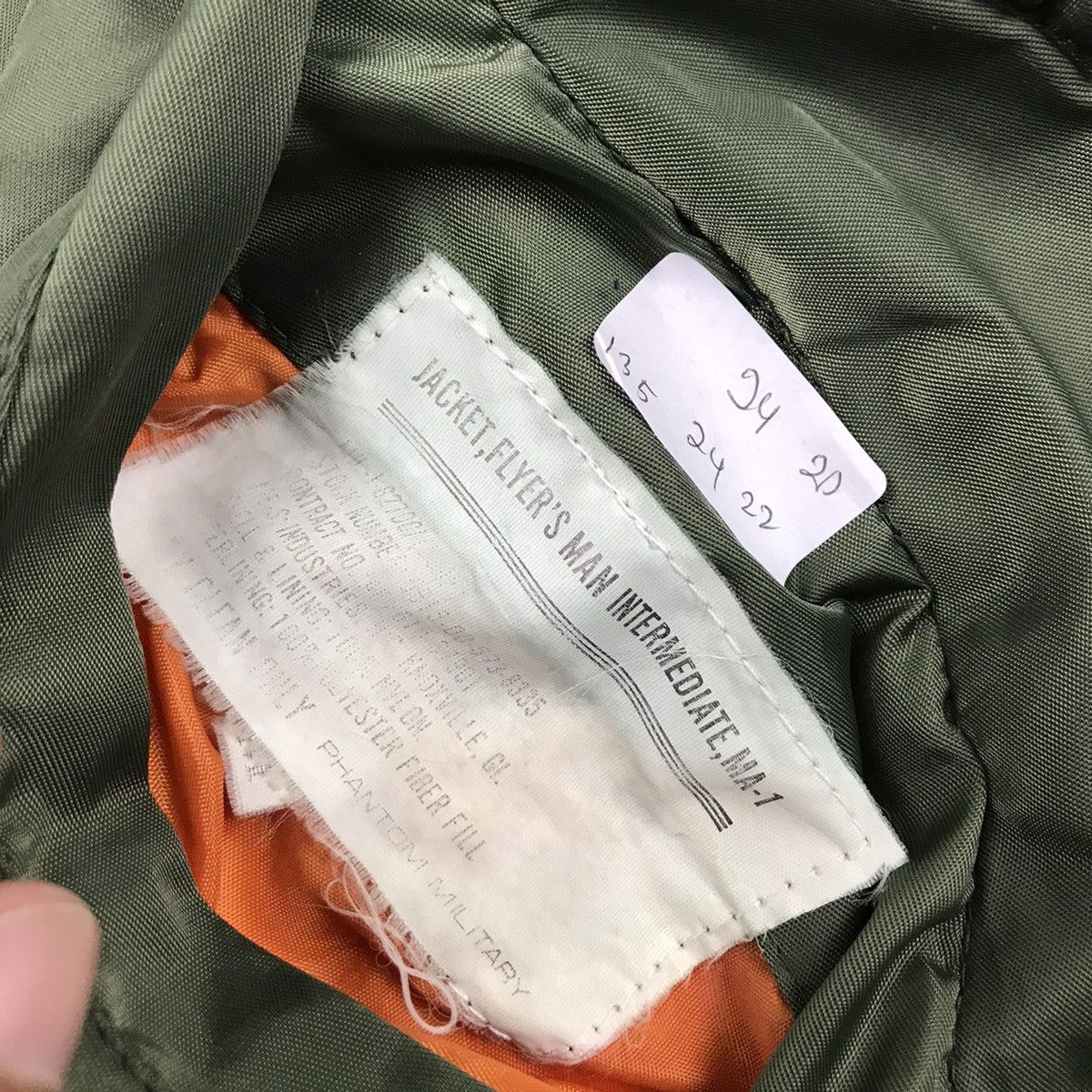 MILITARY BOMBER GREEN FADED JACKET