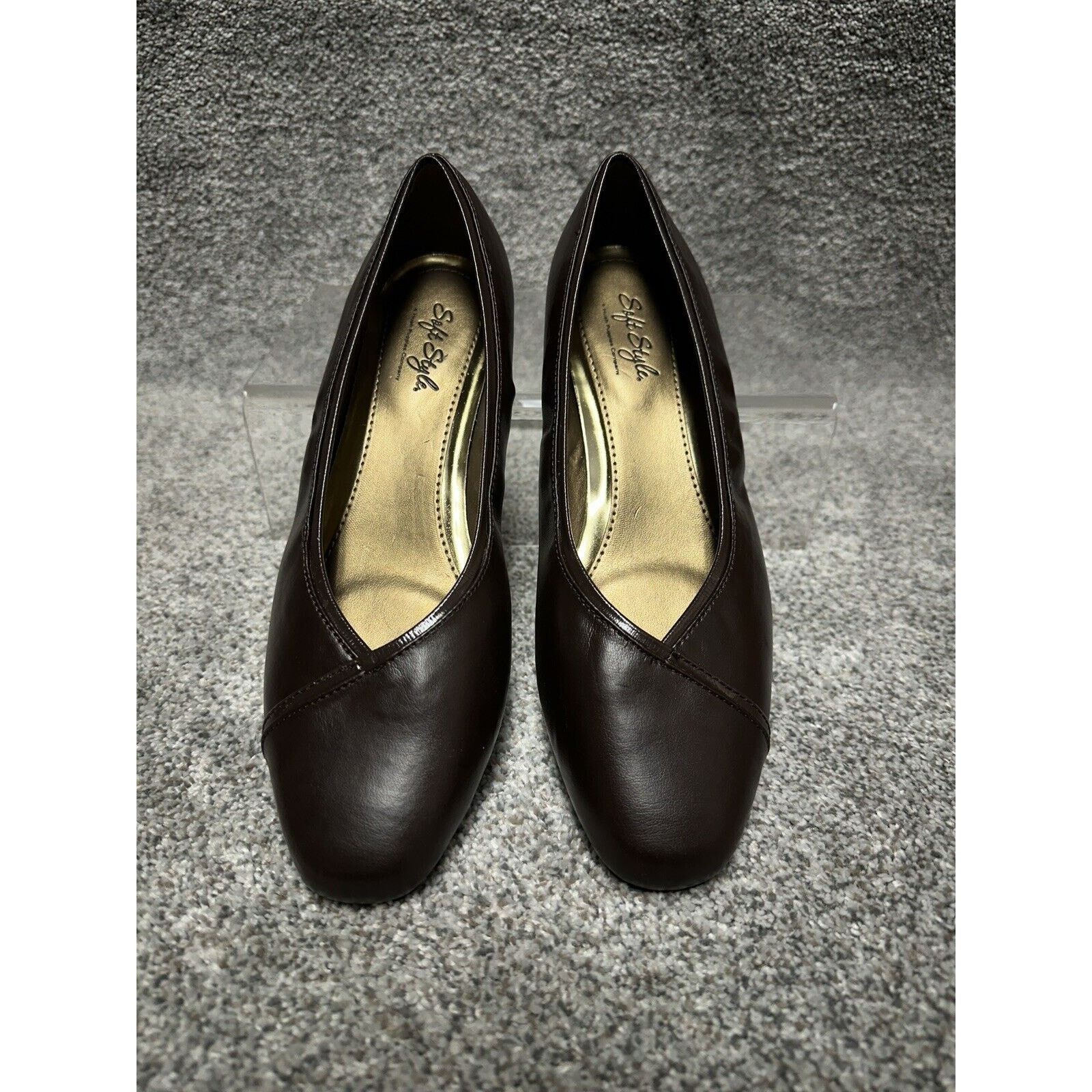 Hush Puppies Soft Style Hush Puppies Pumps 8 90s Y2K Dark Chunky Heel Size US 8 / IT 38 - 5 Thumbnail