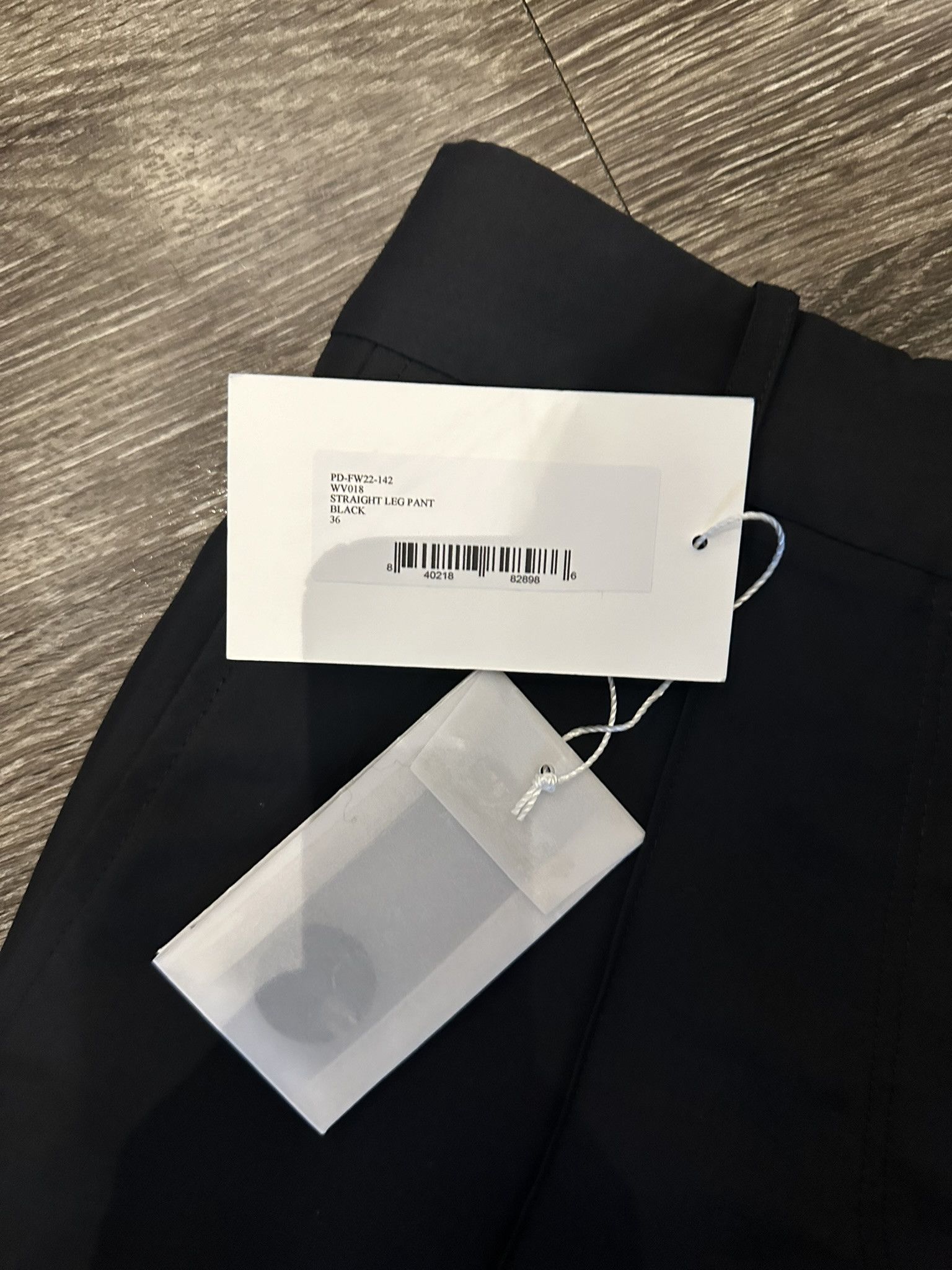 Peter Do Straight Leg Black Trouser Pant Size 36R - 3 Thumbnail