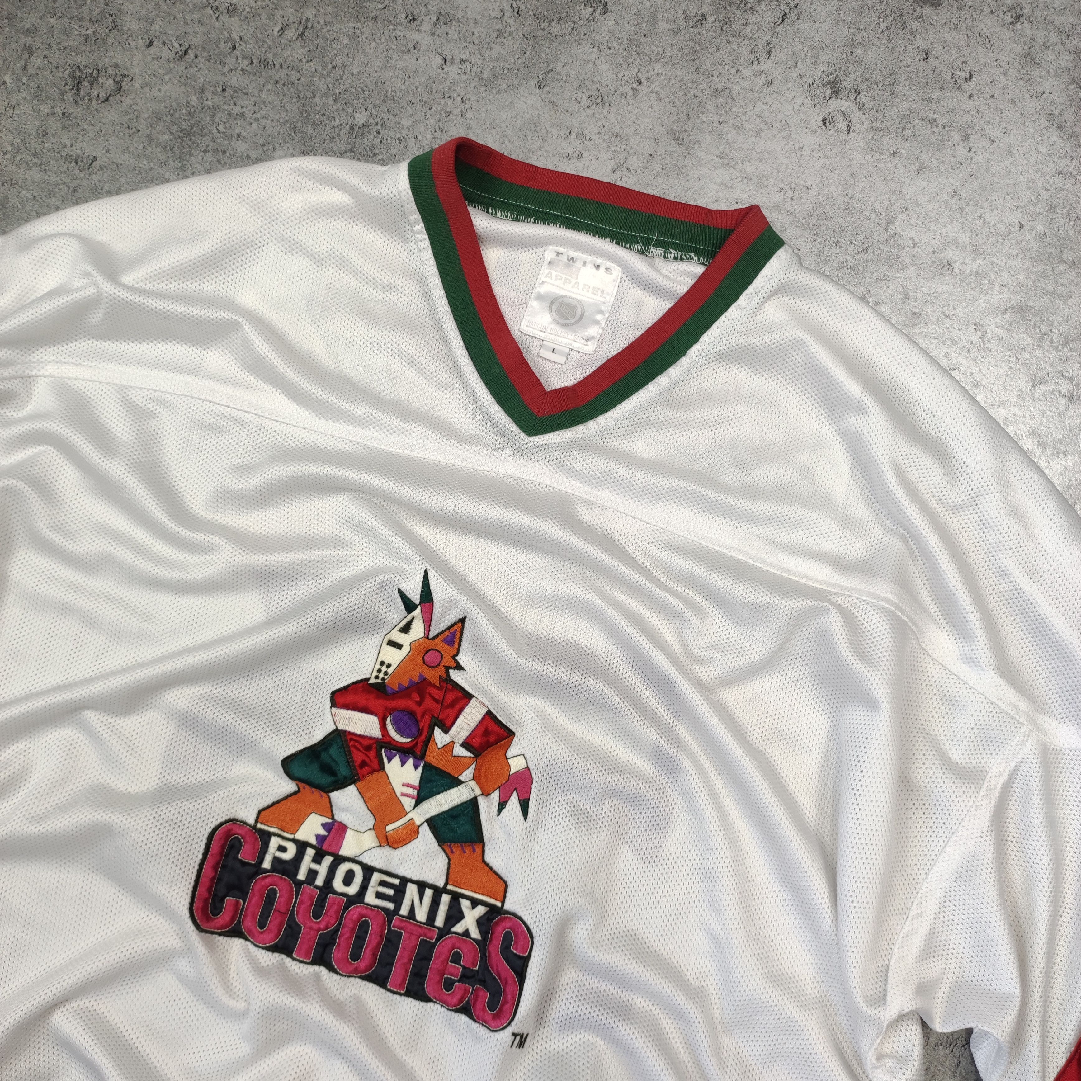 NHL × Vintage RARE 90s NHL Hockey #55 Phoenix Coyotes Jersey Size US L / EU 52-54 / 3 - 4 Thumbnail